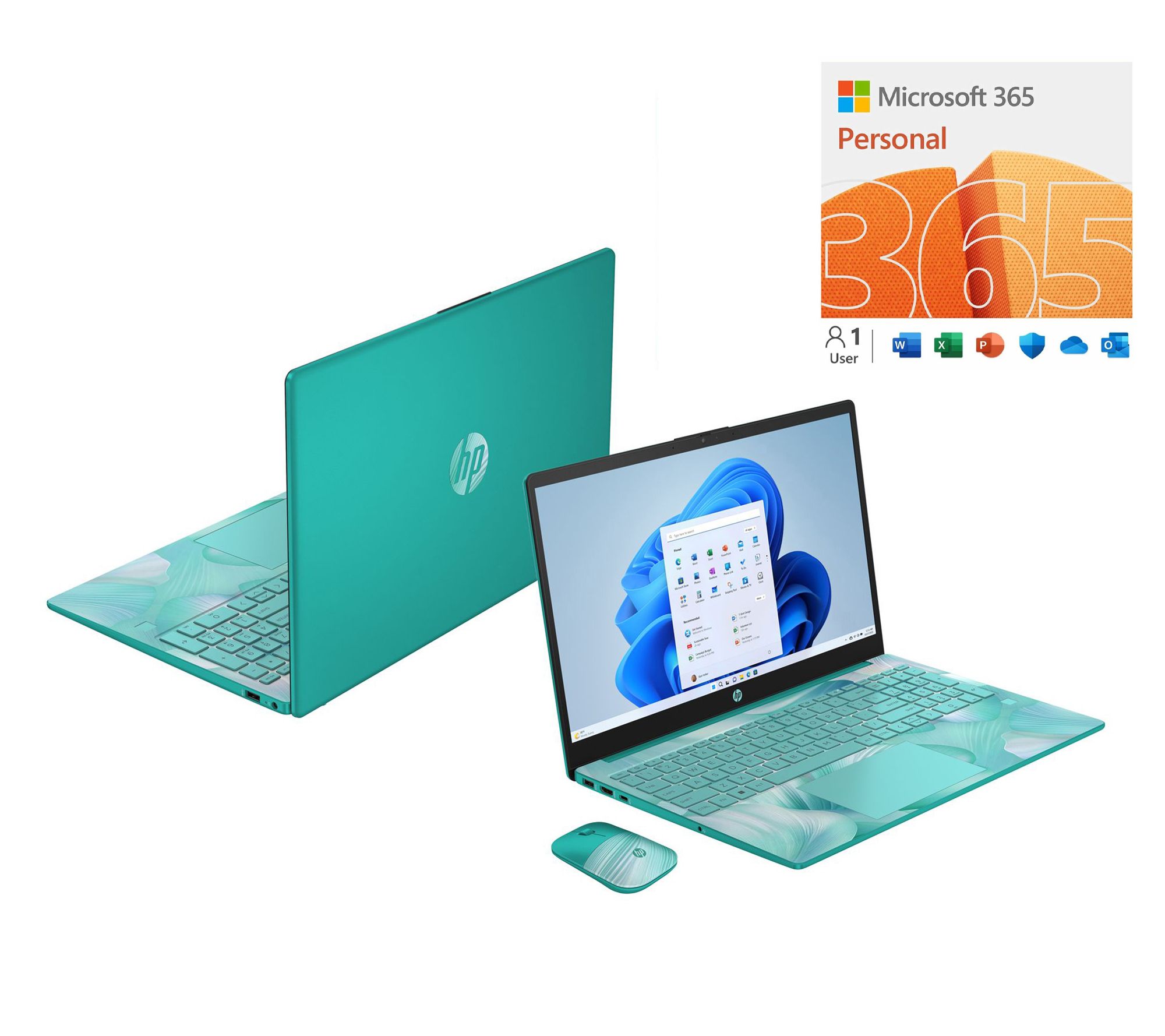 HP 15" Touch Laptop Intel N100 4GB 128GB w/ MS365 & Voucher