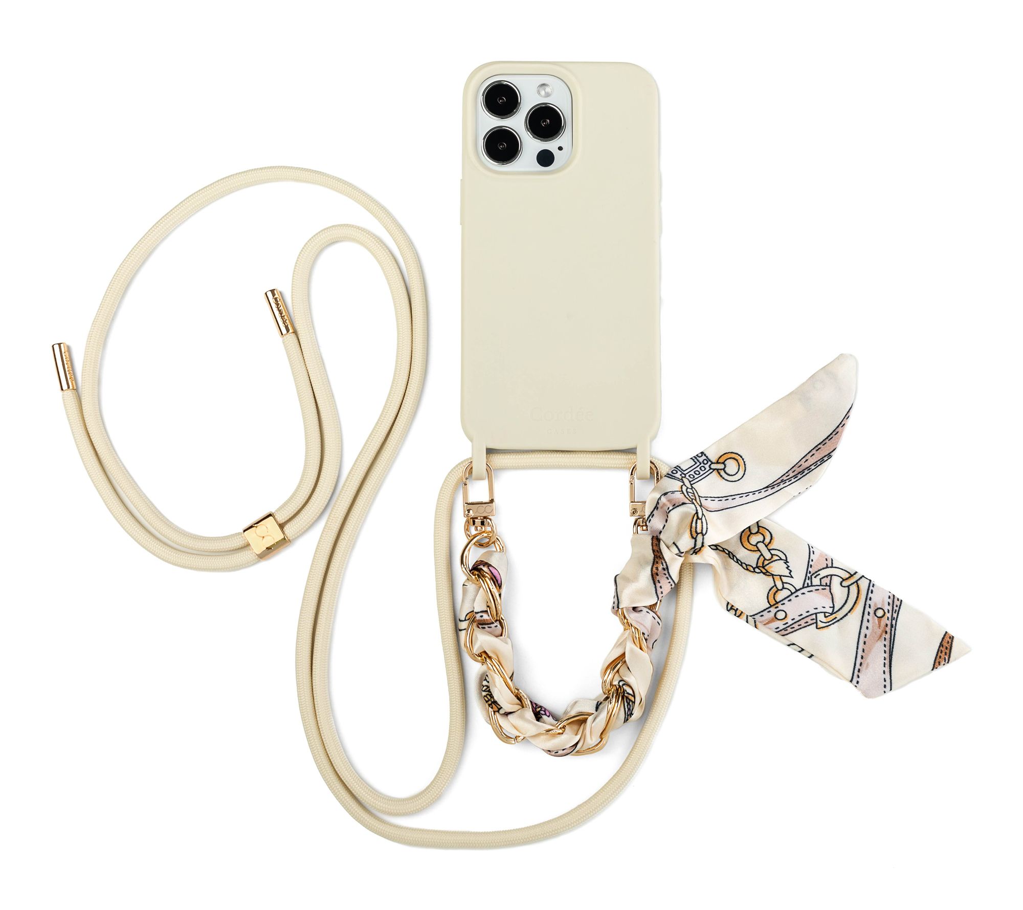 Cordee Cases Lima Phone Strap Set Ivory