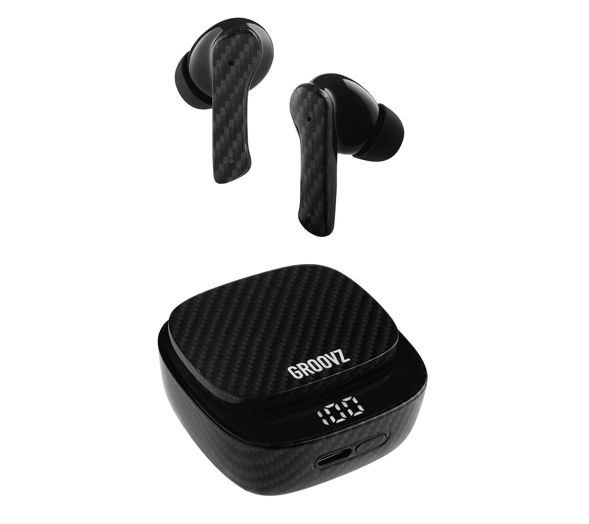 Groovz True Wireless Earbuds with Charging Case