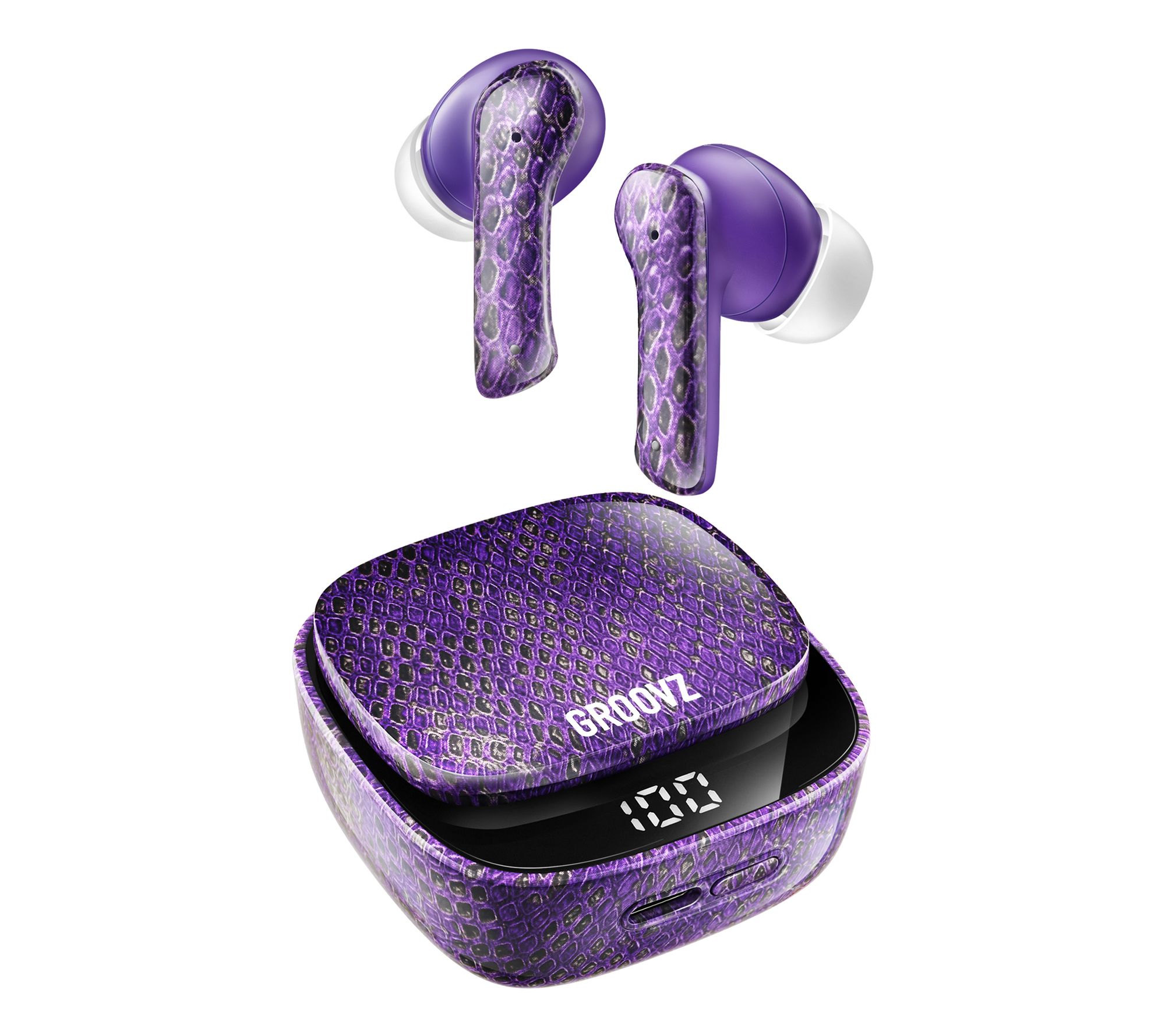 Groovz True Wireless Earbuds with Charging Case