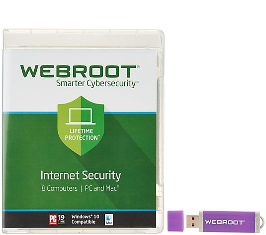 Webroot Antivirus for 8 Users PC or Mac for 7 years