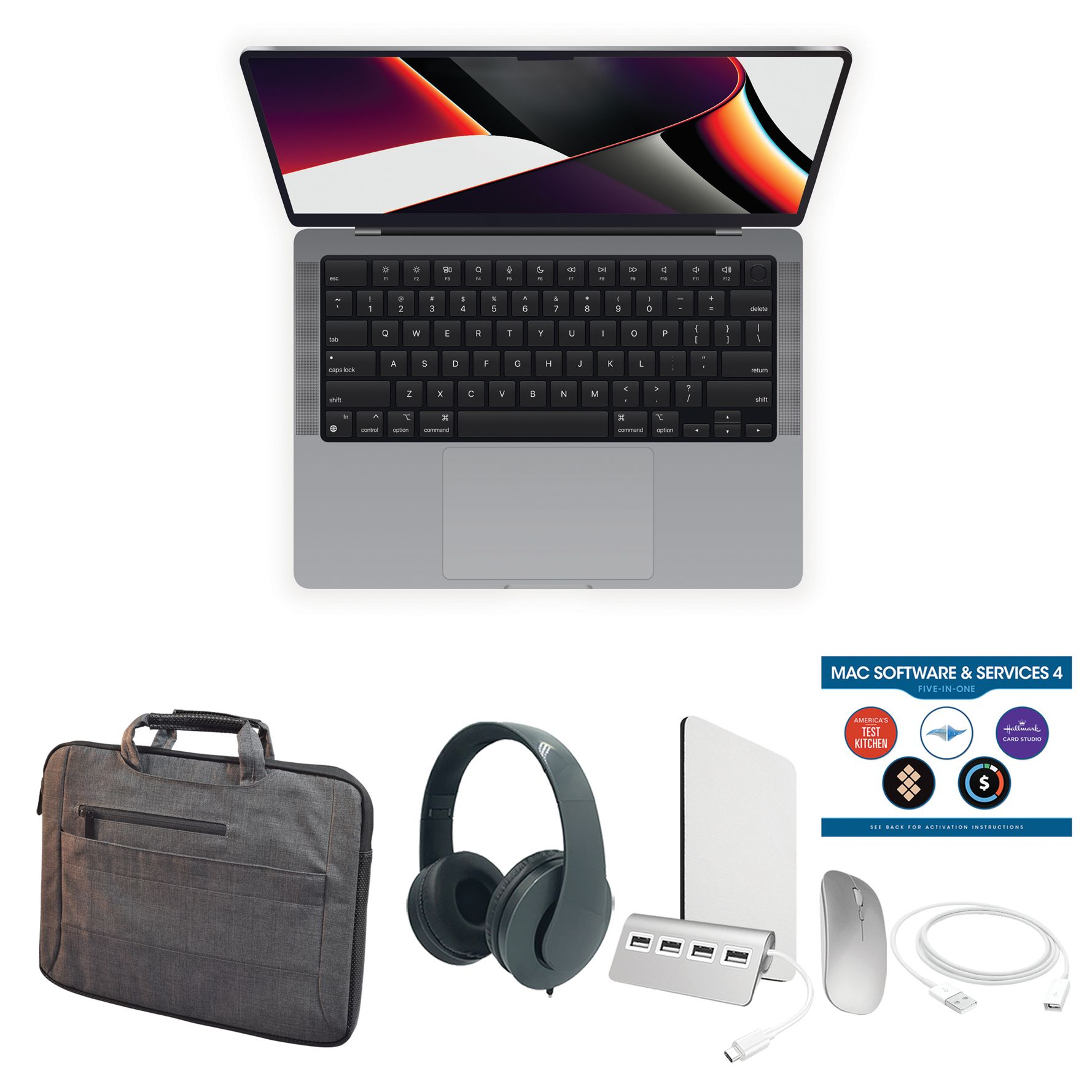 Apple Macbook Pro 14" Retina XRD M1 Pro 1TB Bun dle