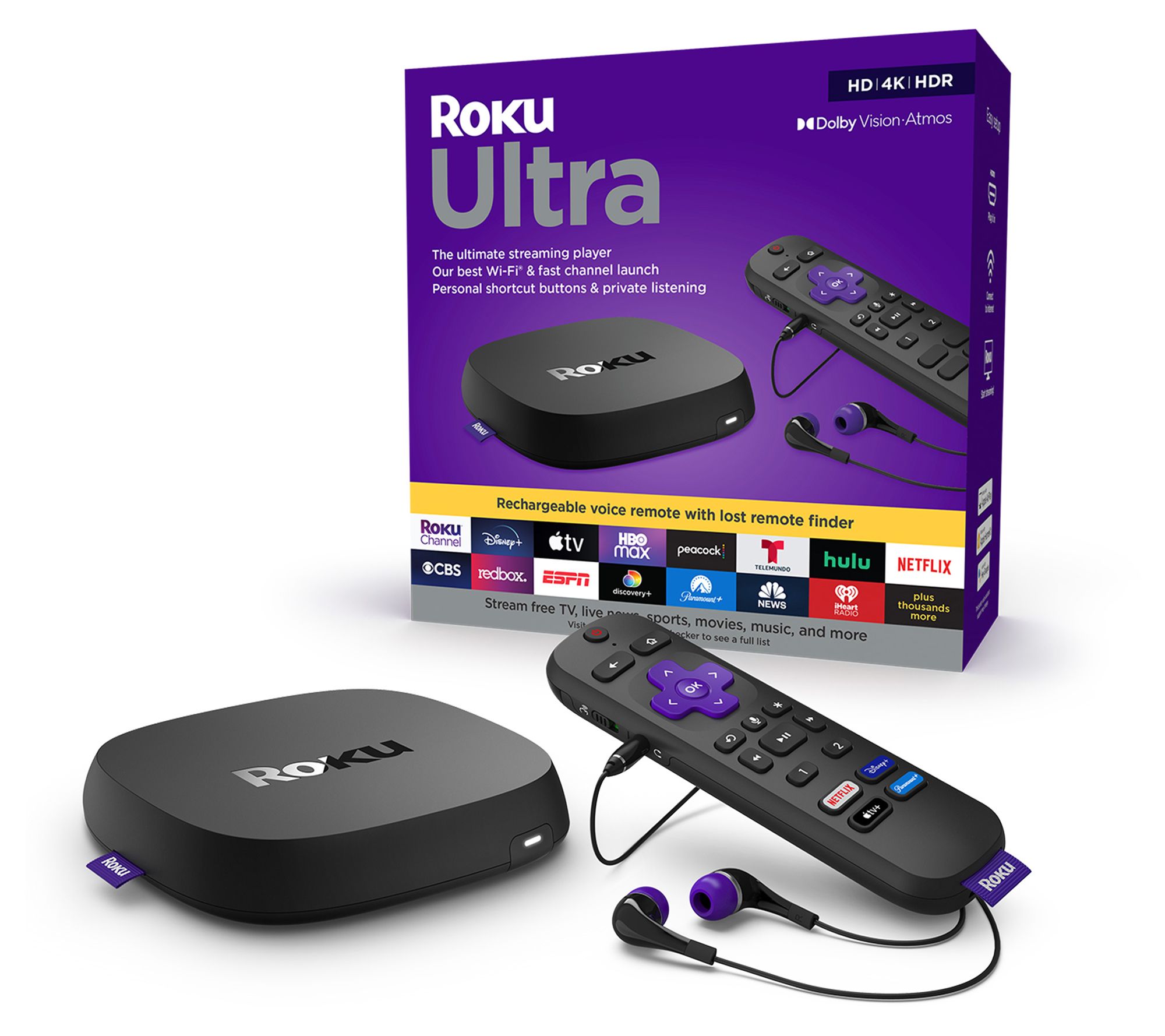 Roku 4K Streaming Device with One For All Indoor Antenna - QVC.com