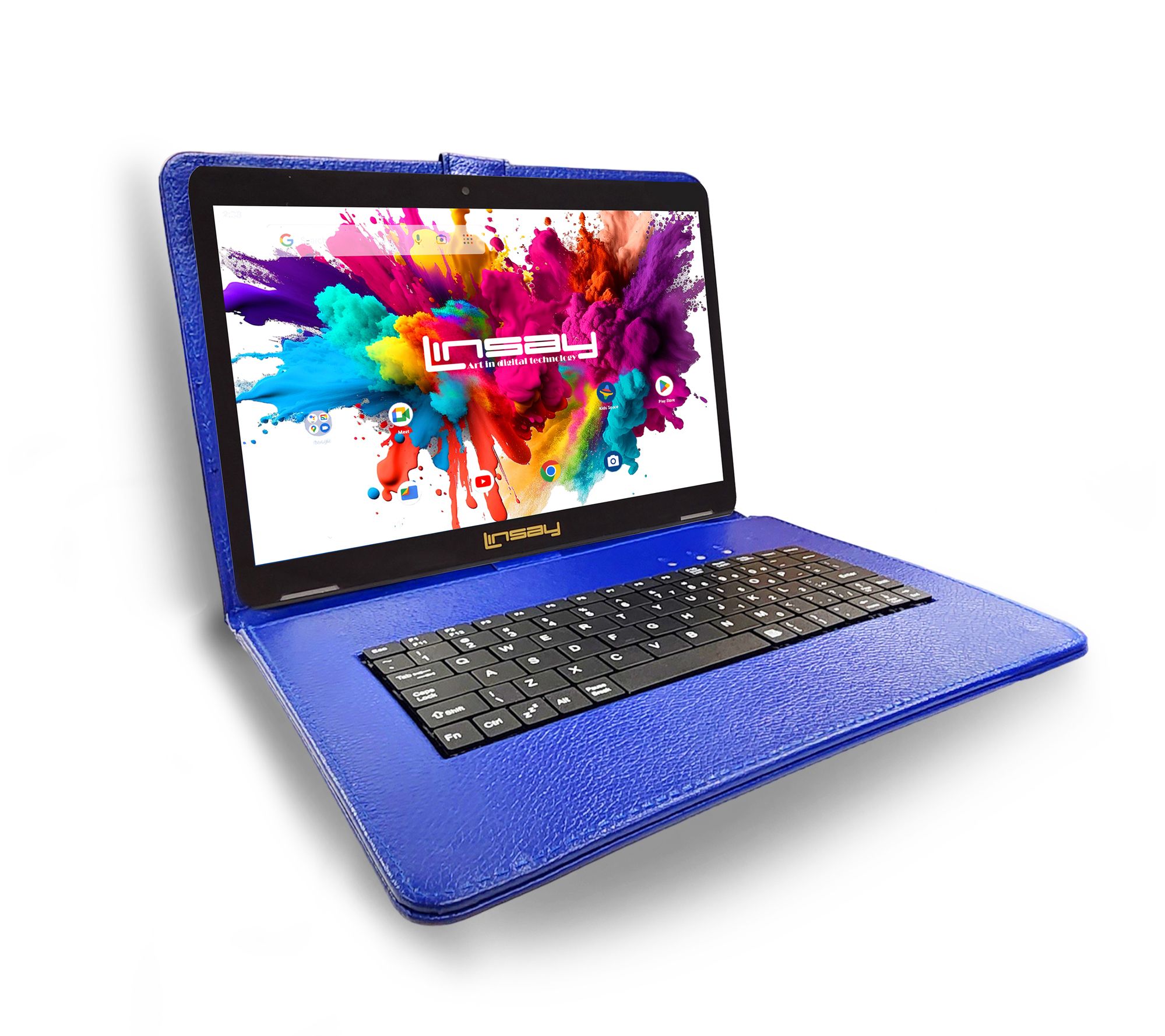 LINSAY Tab Octa Core 128GB w/ Keyboard Case & Office Suite
