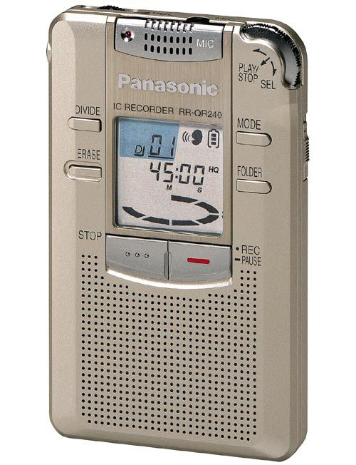 Panasonic RR-QR240 4.4-Hour Tapeless DigitalAudio Recorder - QVC.com