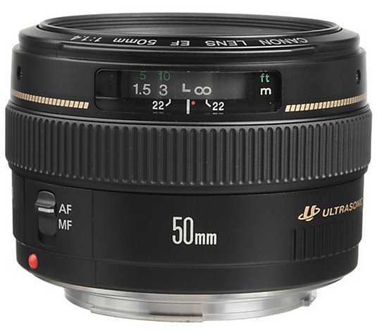 Vervullen Centrum dood Canon EF 50mm f/1.4 USM Lens Bundle - QVC.com
