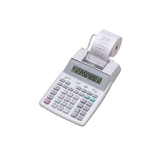 Sharp EL-1750P Portable 12-Digit 2-Color Serial Printing Calculator 