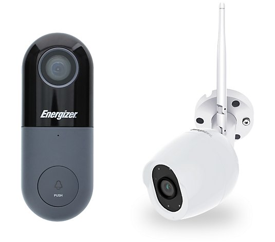 Energizer Wired Smart Doorbell and Indoor/Outdoor Camera