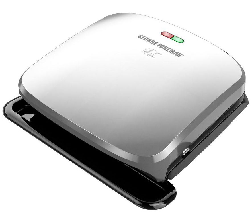 George Foreman Smokeless Contact Grill with Digital Smart Scale on QVC 