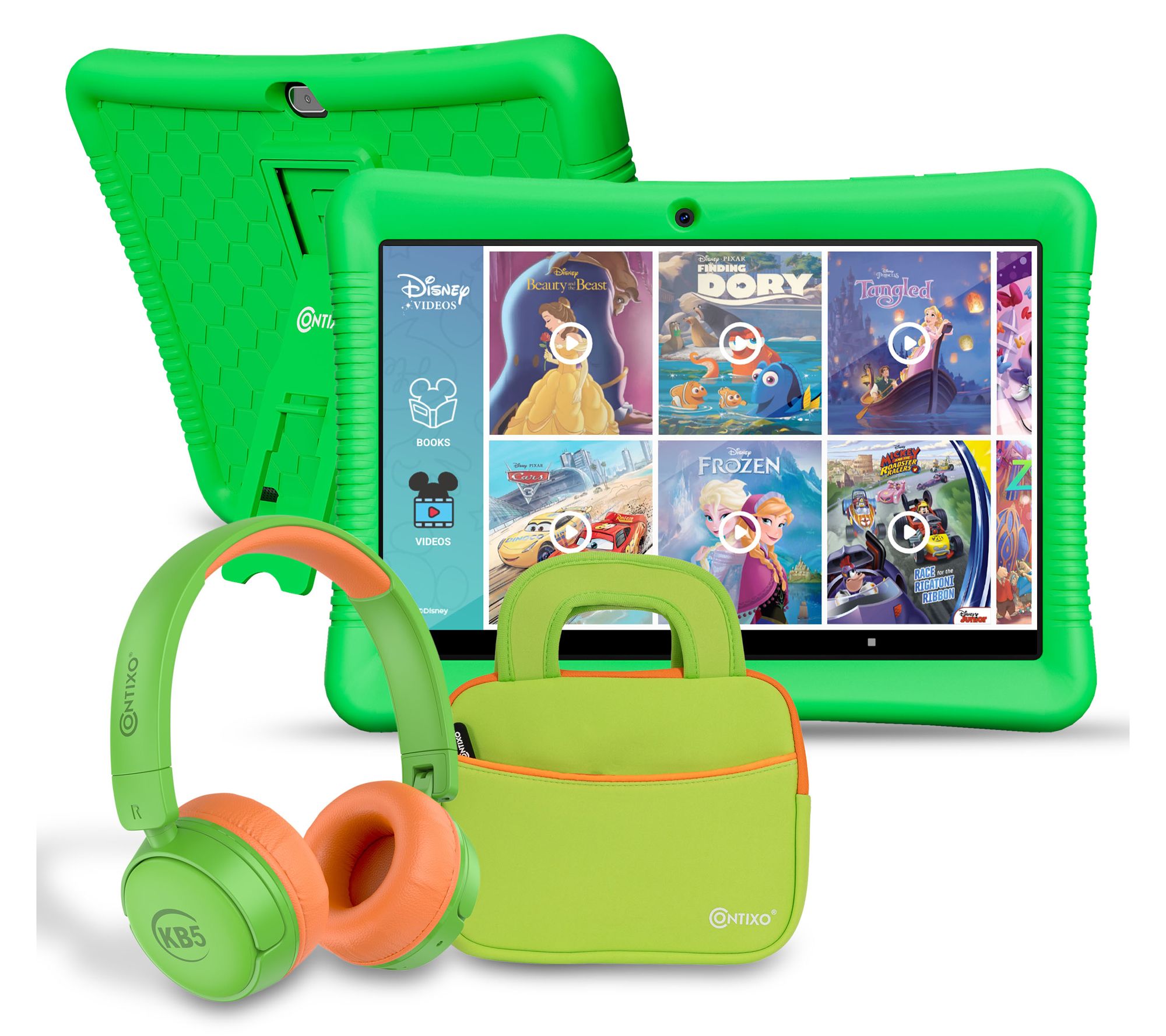 Contixo K102 10" Kids Tablets & Headphone Set with Bag