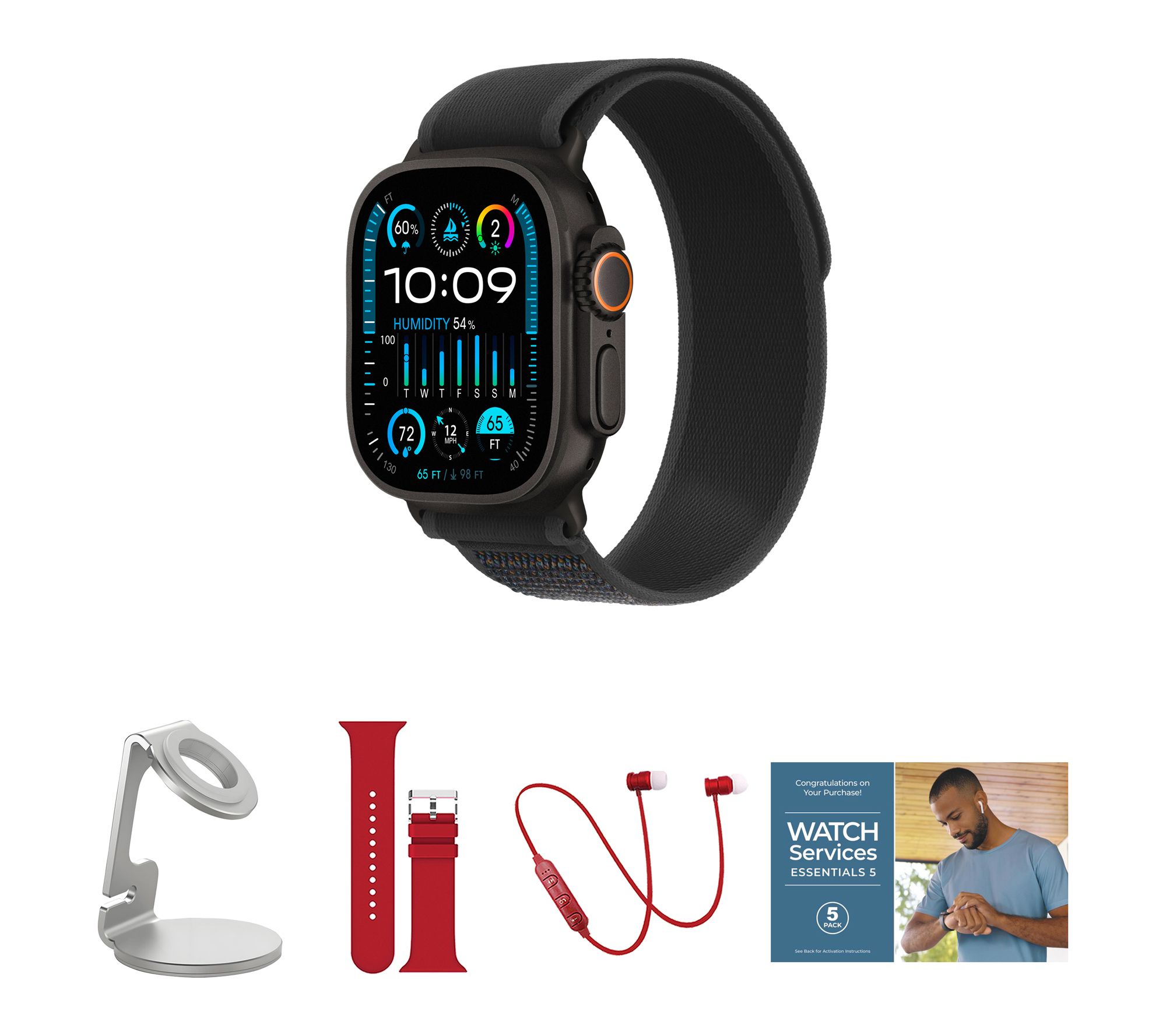 Apple Watch Ultra 2 GPS + Cellular 49mm Trail Loop M/L Bundle
