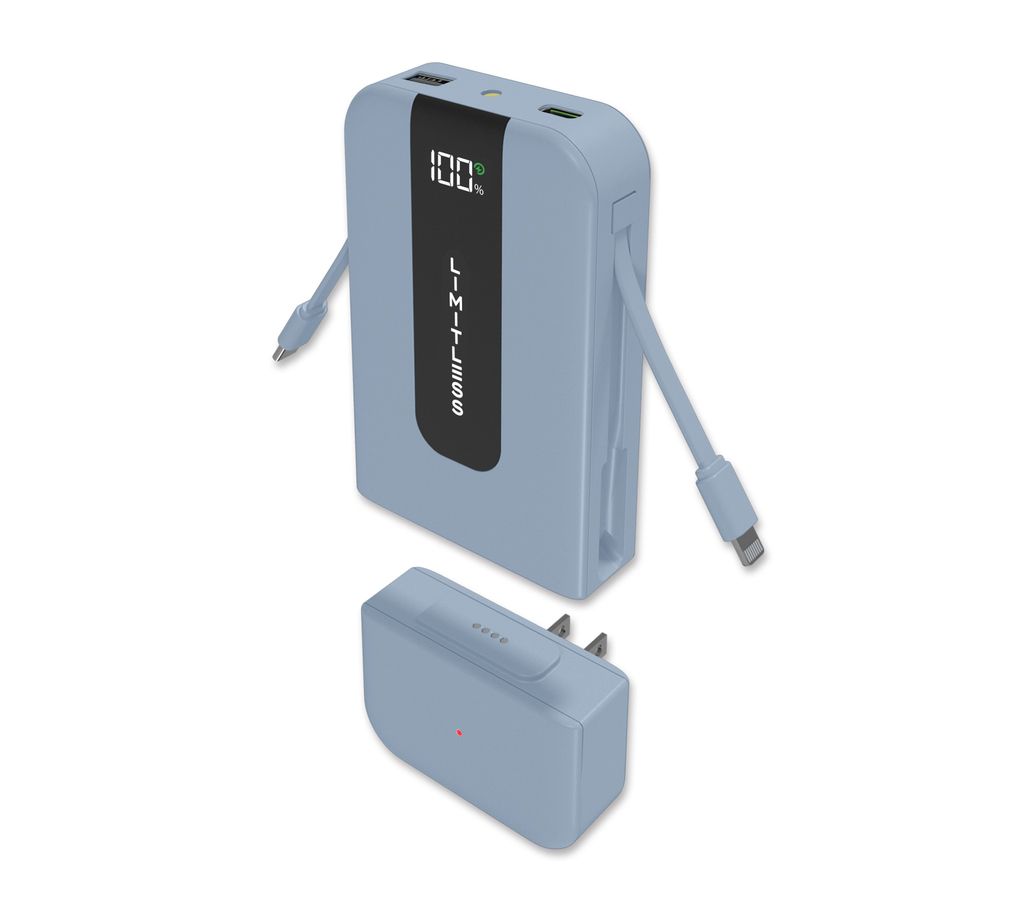 Limitless 10kmAh Power Bank w/ Detachable AC Plug
