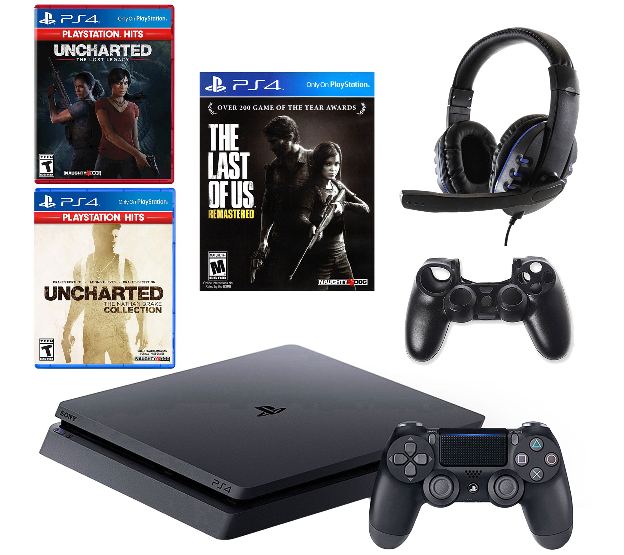 ventilator gradvist Arv PS4 w/ The Last of Us, 2 Uncharted Games &Accessories - QVC.com