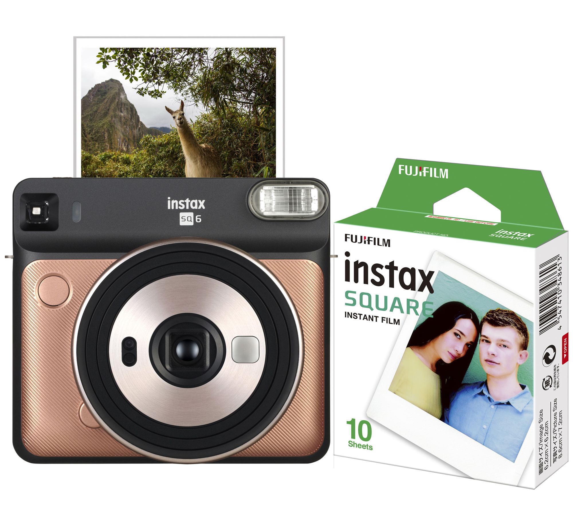 Fuji Instax SQ6 Camera with 10-Pack Film - QVC.com