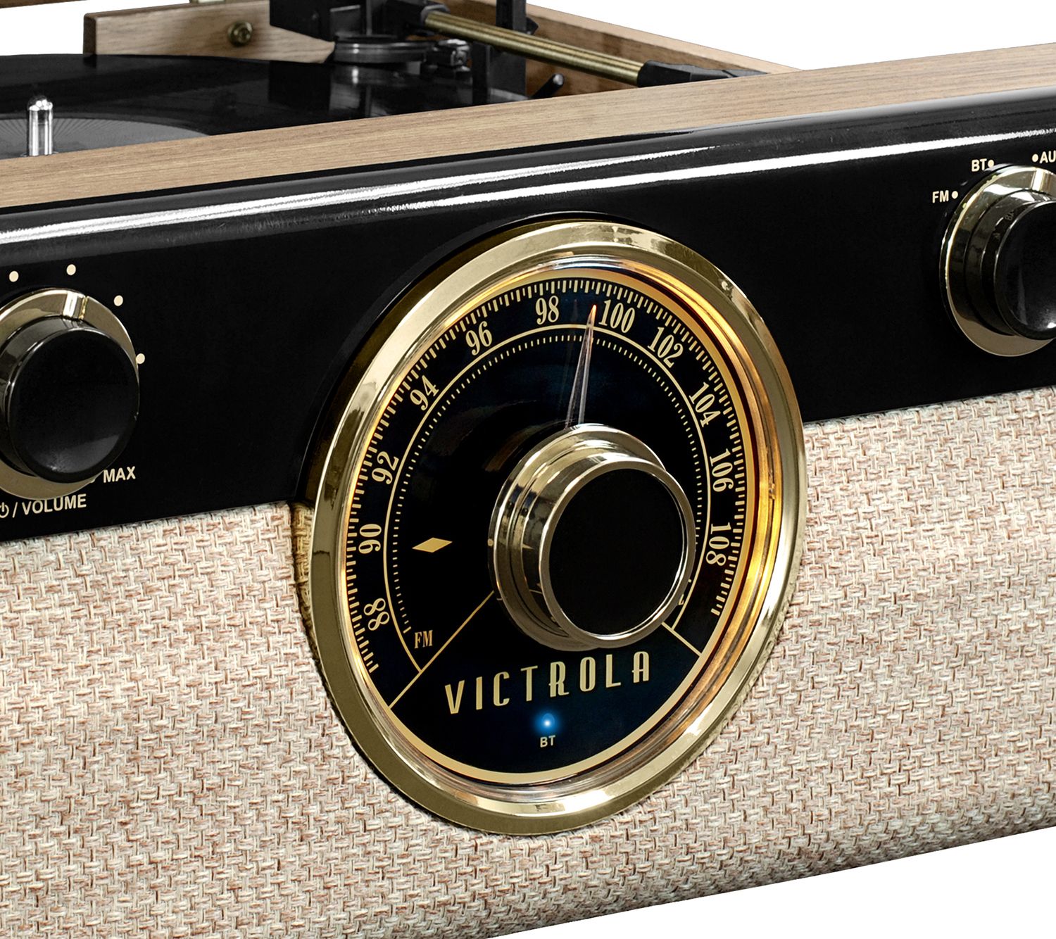 Victrola Wood Bluetooth Mid Century Record Player