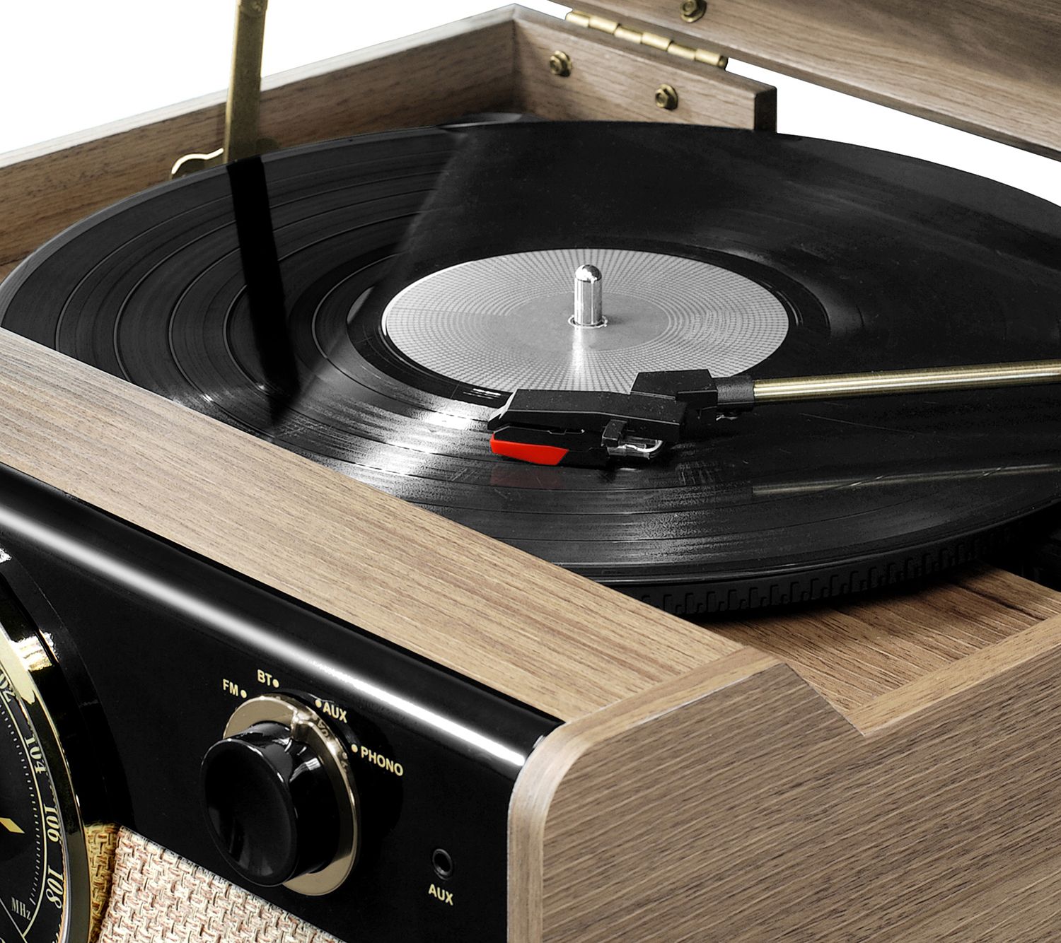 Victrola Wood Bluetooth Mid Century Record Player