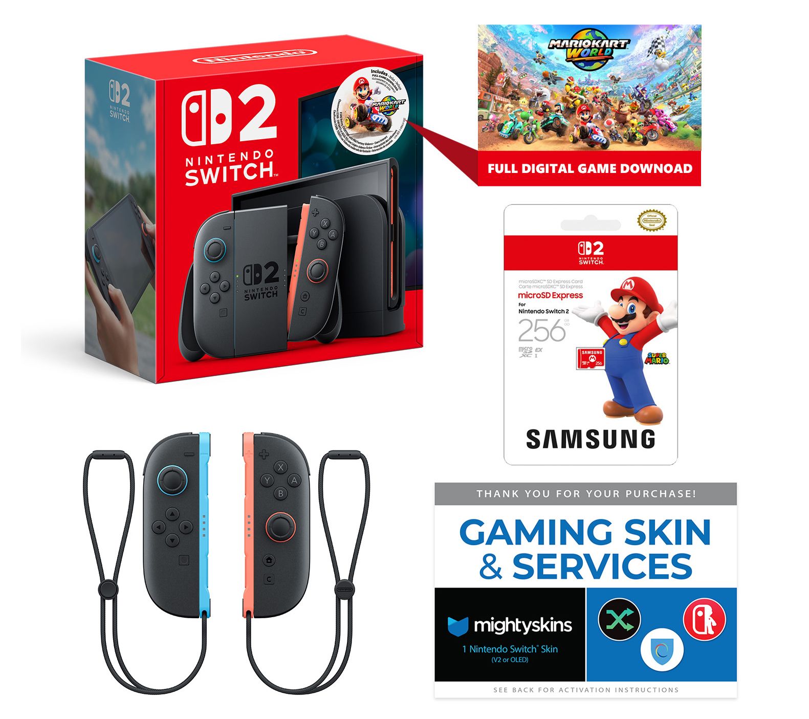 Nintendo Switch 2 Console with Mario Kart World& Extra Joy-Con