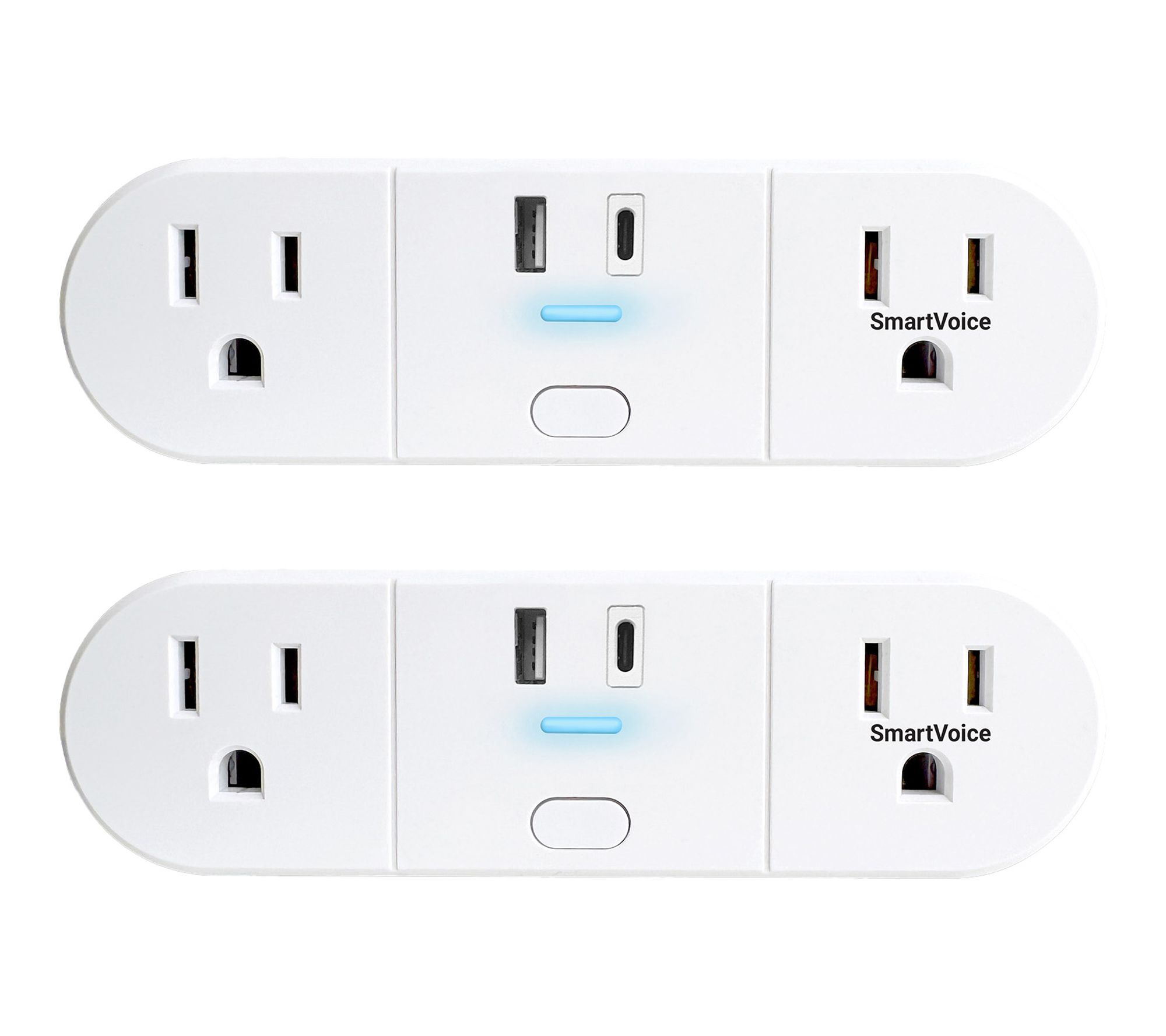 SmartVoice 2 Pack Dual Wall Plug USBAC