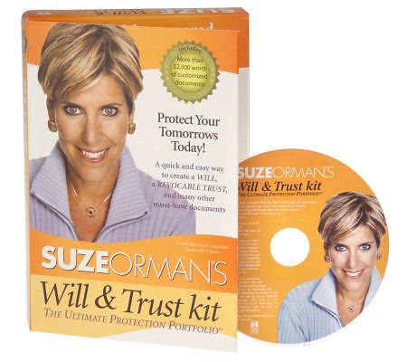 Suze Orman's "Will & Trust Kit" on CD ROM - QVC.com