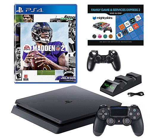 PlayStation 4 Slim w/ Madden NFL 21, Accessories & Voucher
