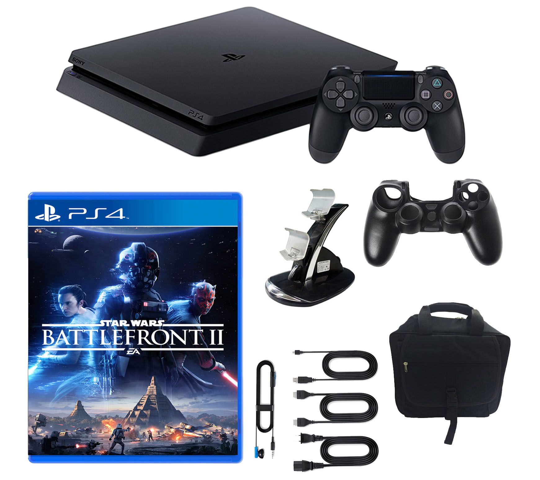 Sony PlayStation 4 1TB Slim Star Wars Battlefro nt II Bundle