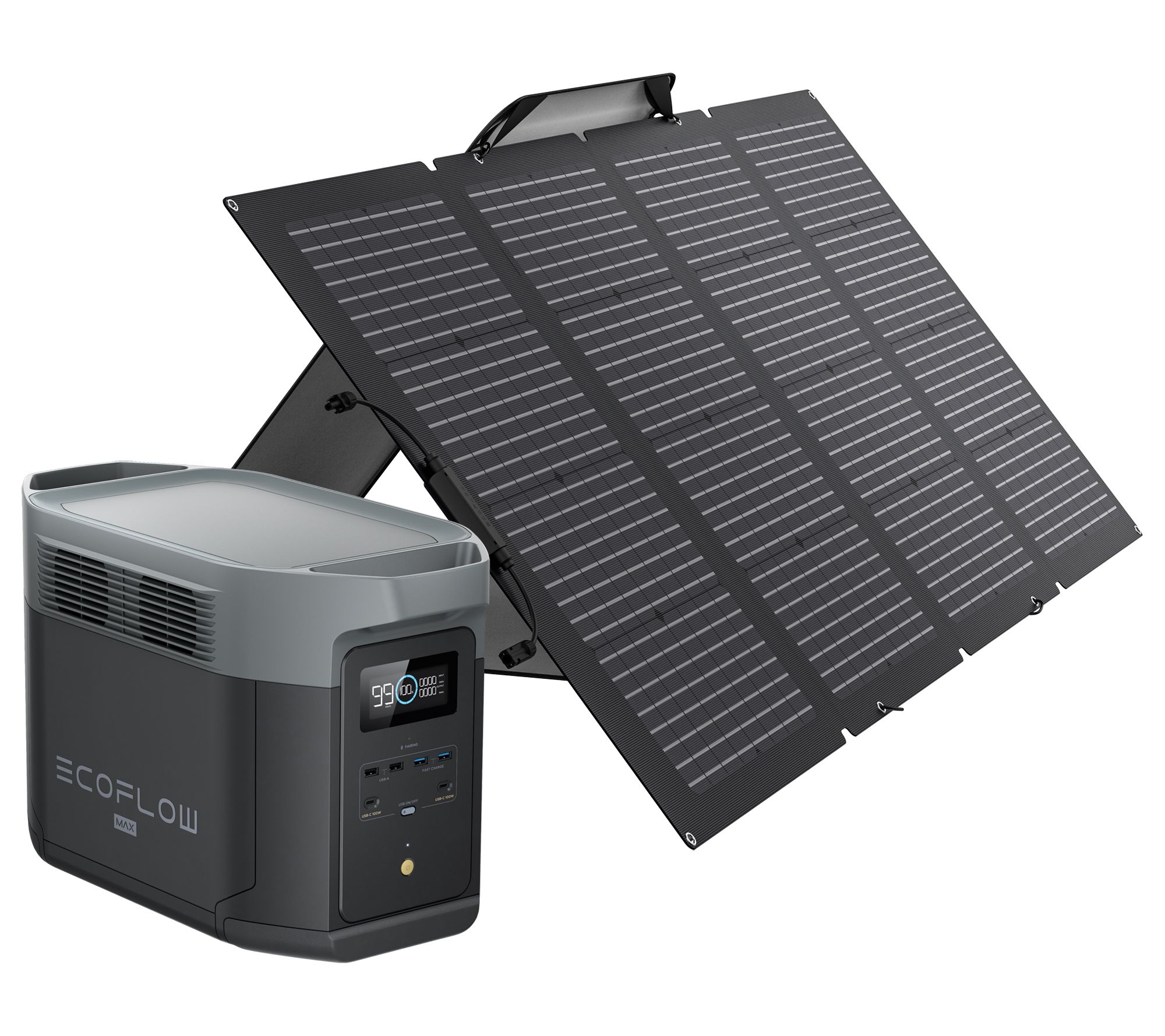 EcoFlow DELTA Max 2 2000Wh Power Station w/ 15 Outlets & Solar Option 