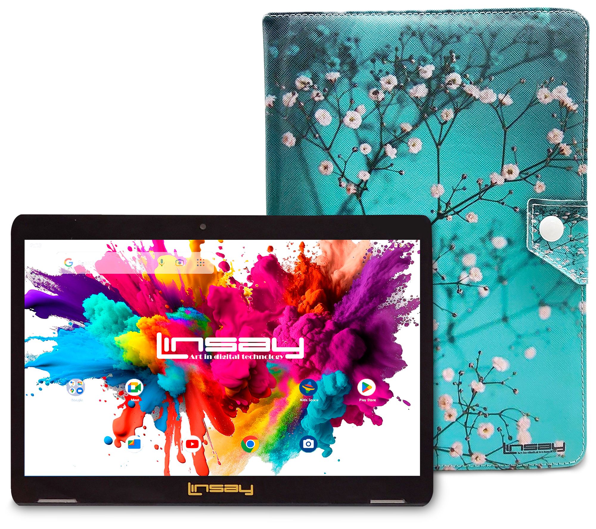 LINSAY Tab Octa Core 128GB w/ Case Shape