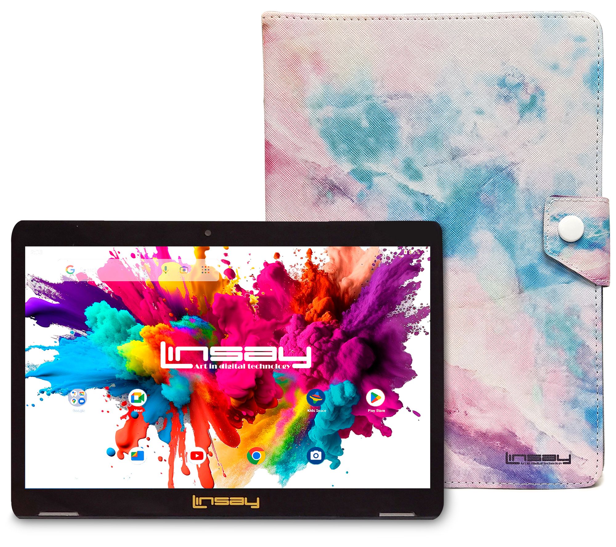 LINSAY Tab Octa Core 128GB w/ Case Shape