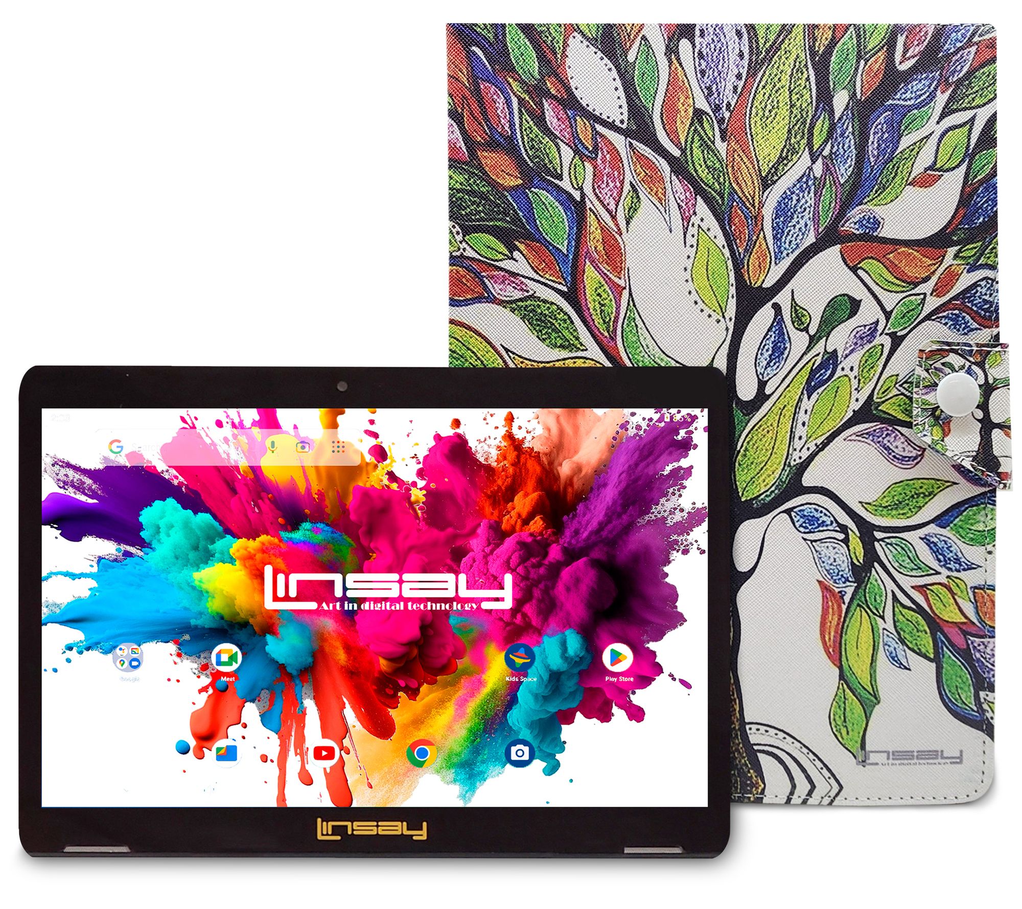 LINSAY Tab Octa Core 128GB w/ Case Shape