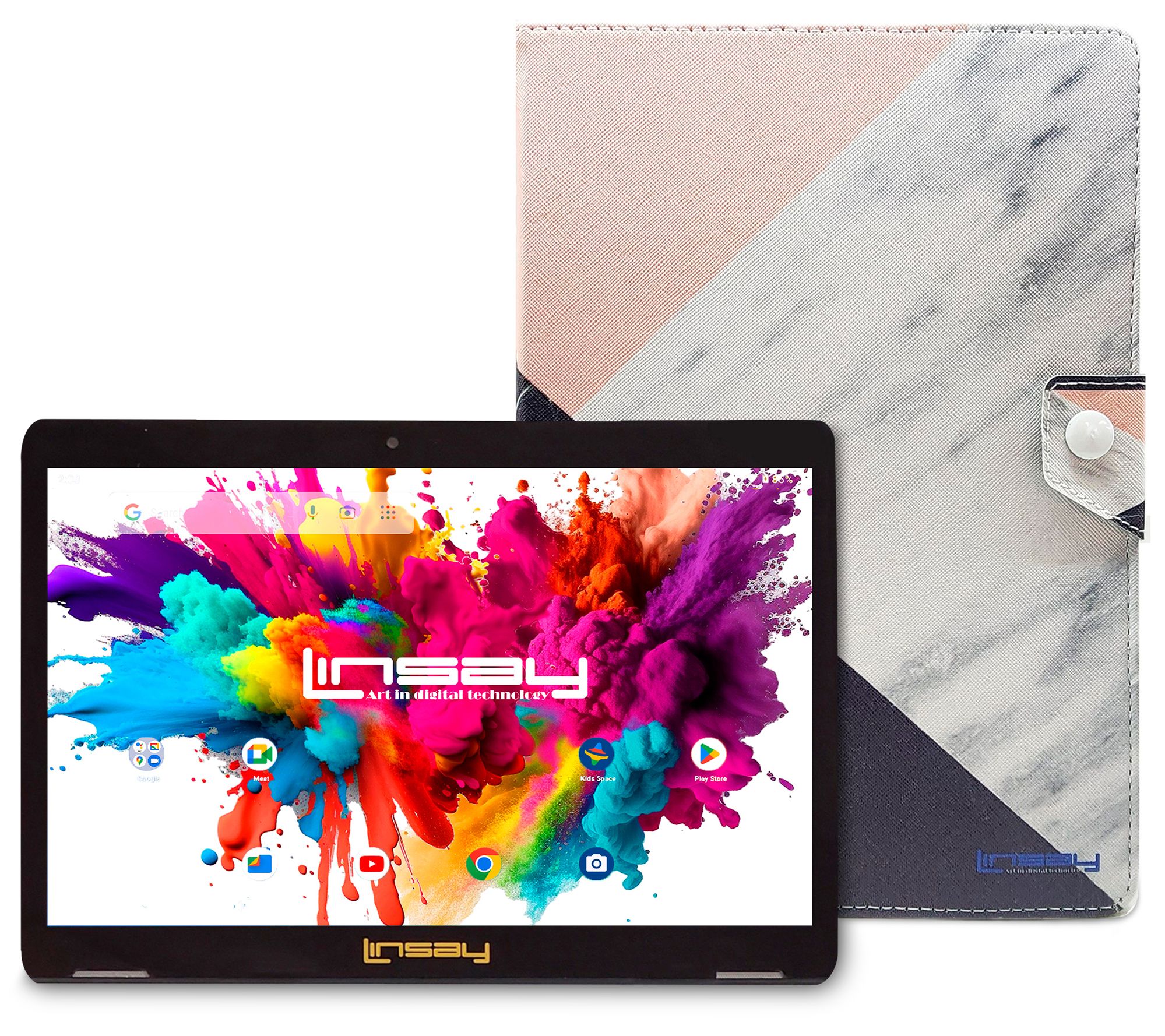 LINSAY Tab Octa Core 128GB w/ Case Shape