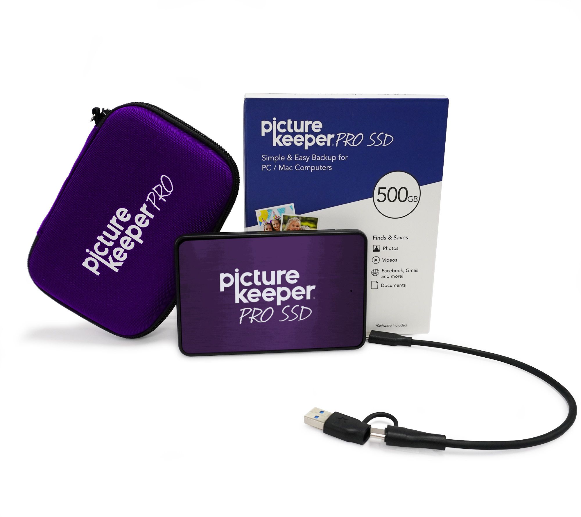 Picture Keeper Ultimate Backup 500GB SSD W/ CASE