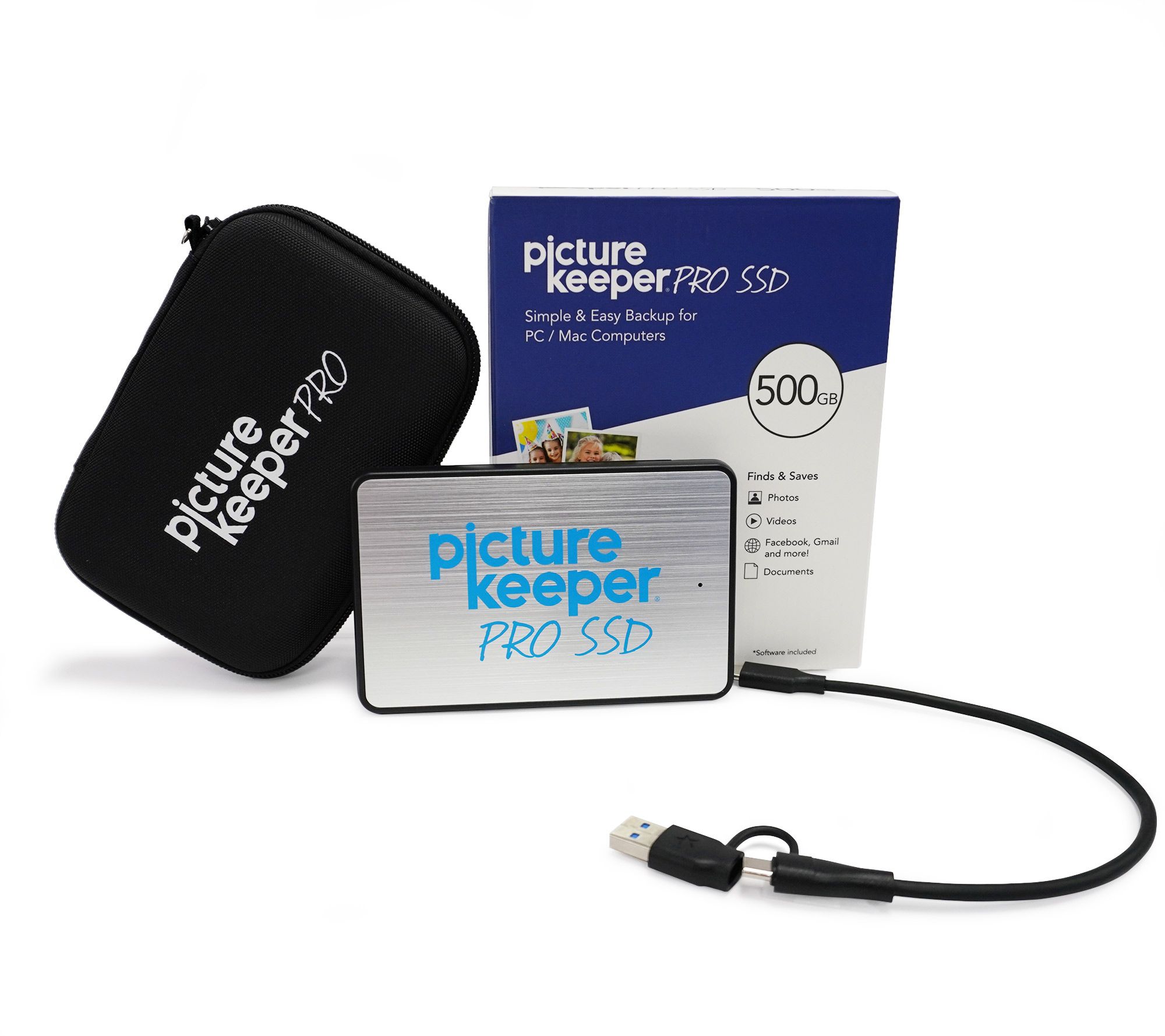 Picture Keeper Ultimate Backup 500GB SSD W/ CASE