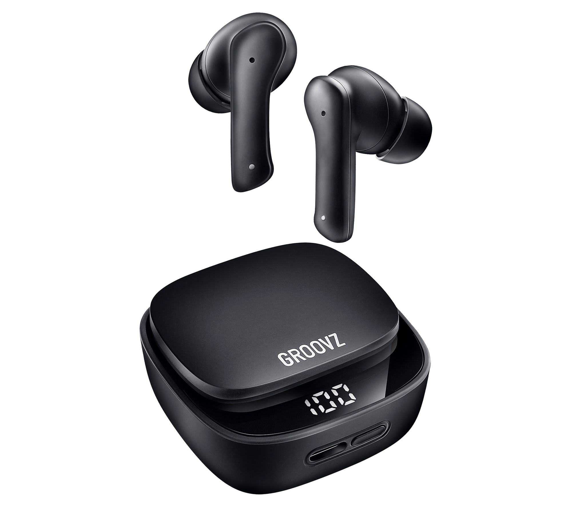 Groovz Plus True Wireless Earbuds with Charging Case