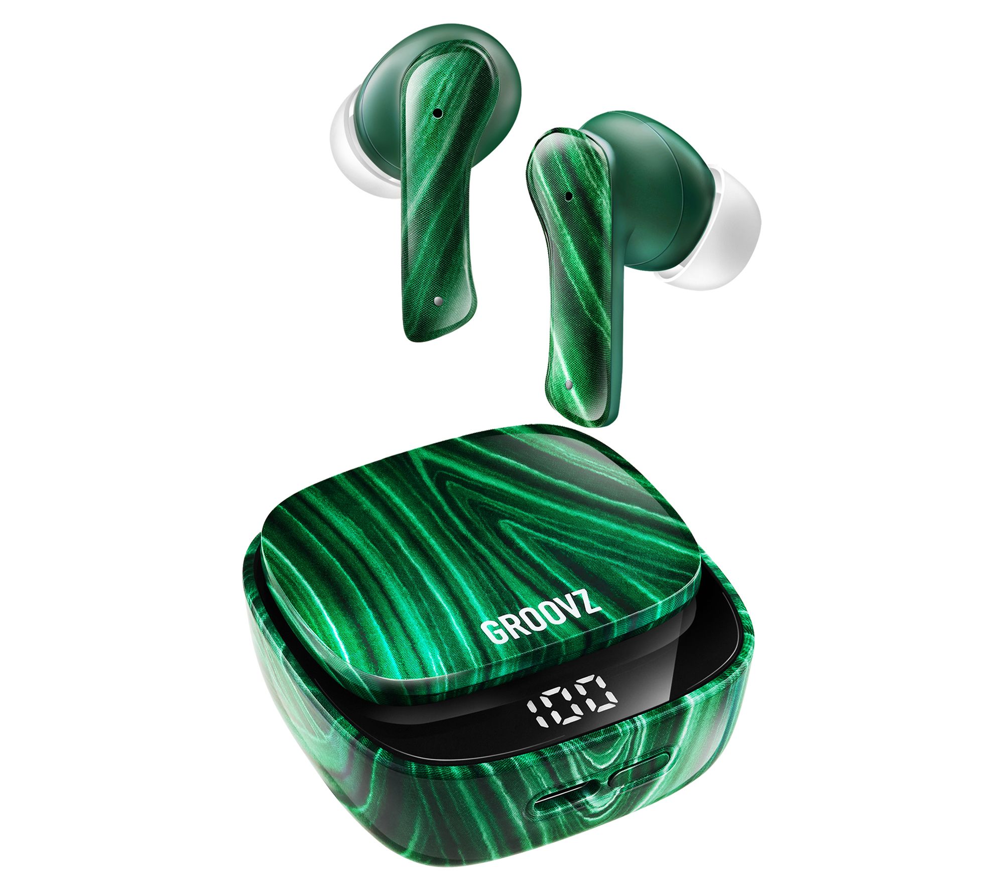 Groovz Plus True Wireless Earbuds with Charging Case