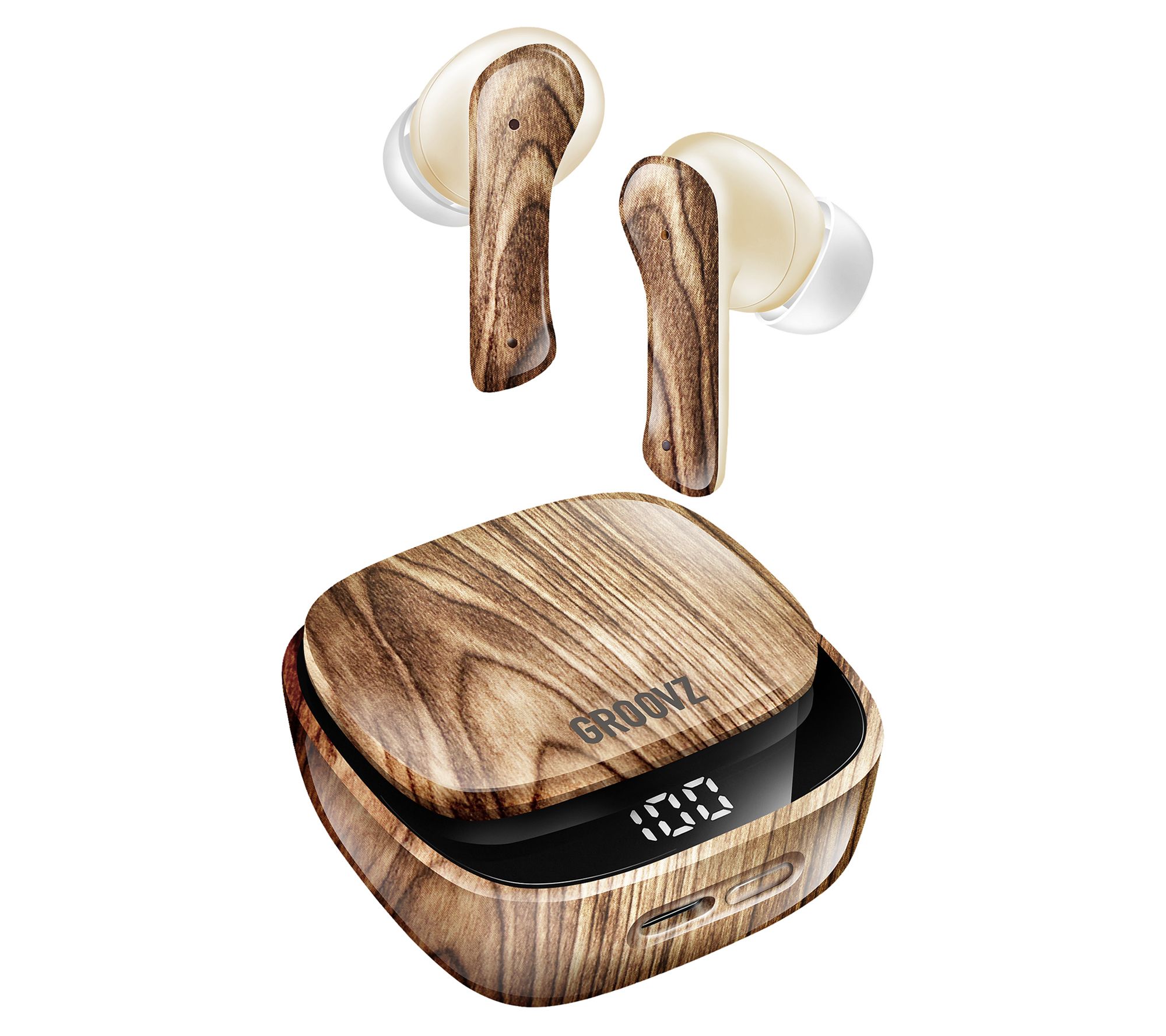 Groovz Plus True Wireless Earbuds with Charging Case