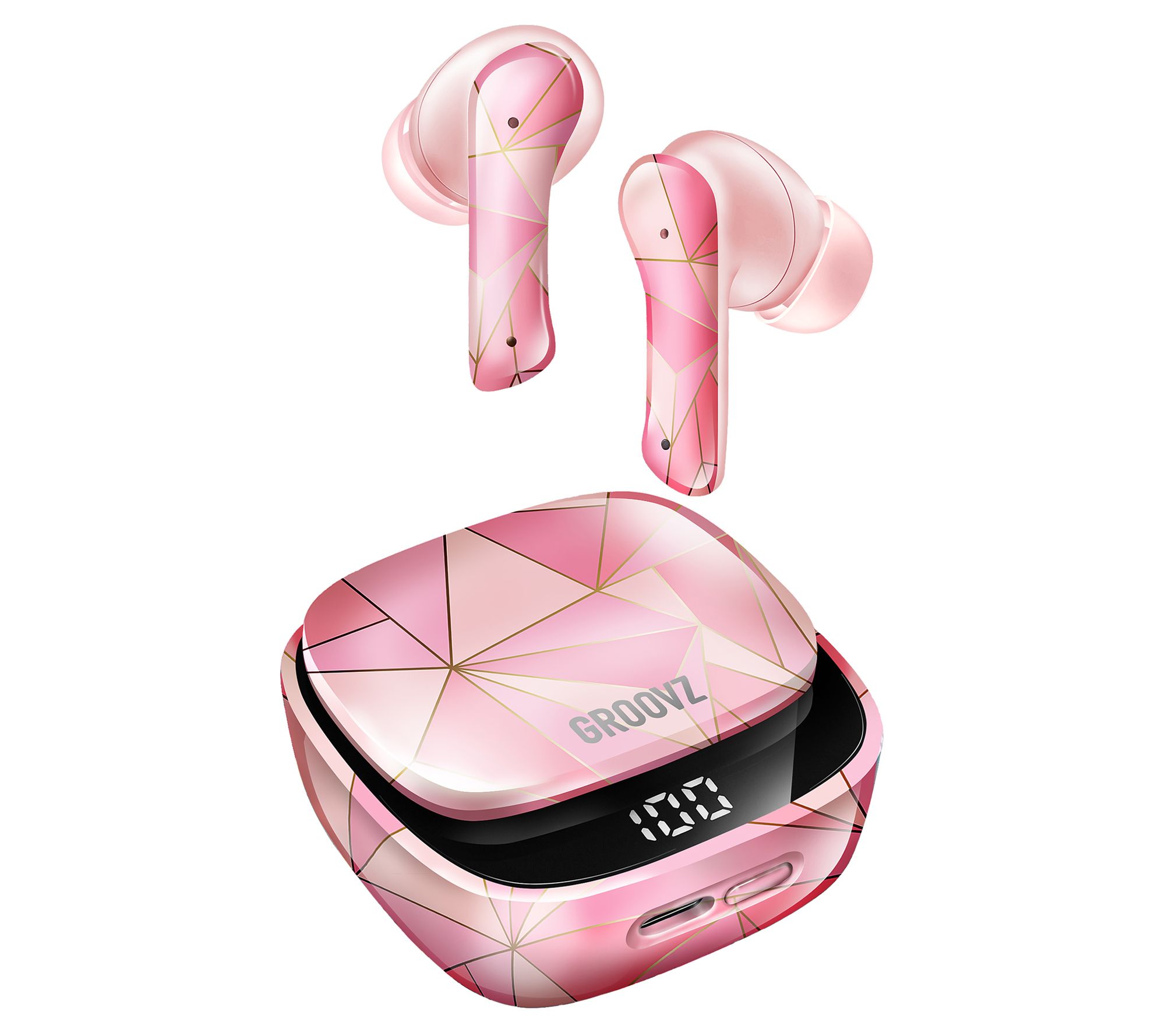 Groovz Plus True Wireless Earbuds with Charging Case