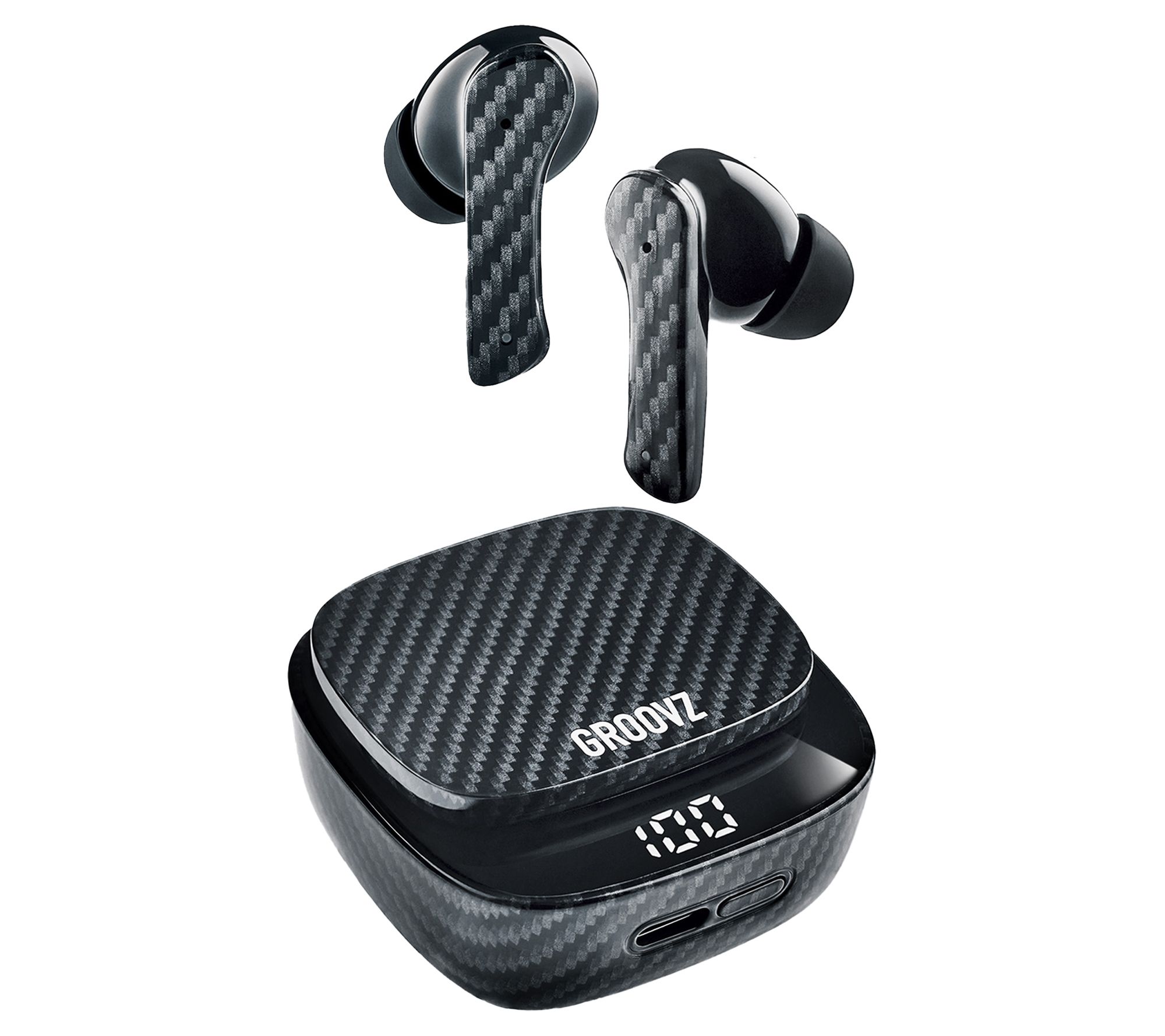 Groovz Plus True Wireless Earbuds with Charging Case