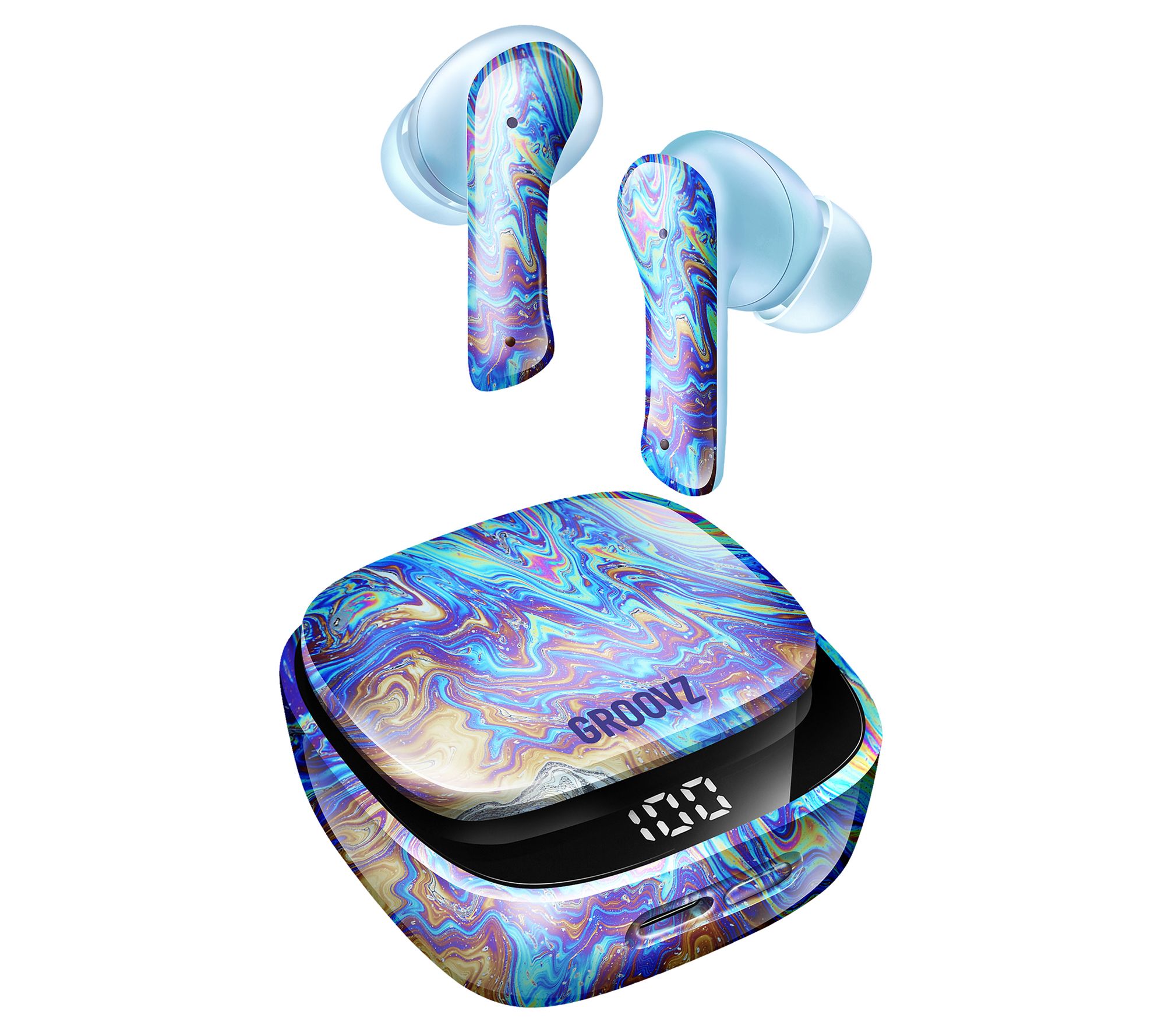 Groovz Plus True Wireless Earbuds with Charging Case