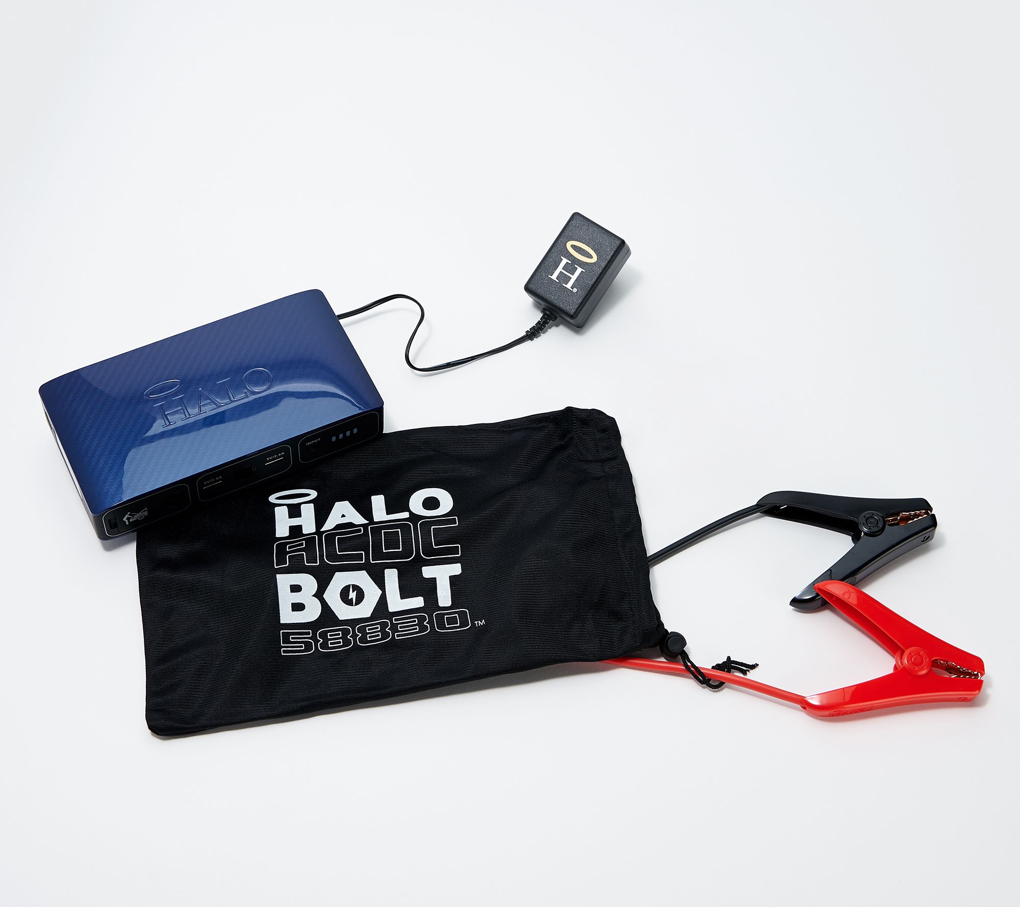 Bolt Power Portable Chargers Auto Car Battery Booster Jump Starter Jumper Cables