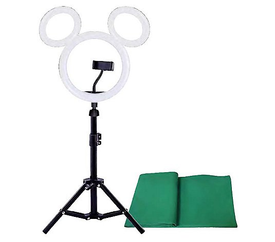iJoy Disney Studio Kit w/ Ring Light, Remote &Green Screen
