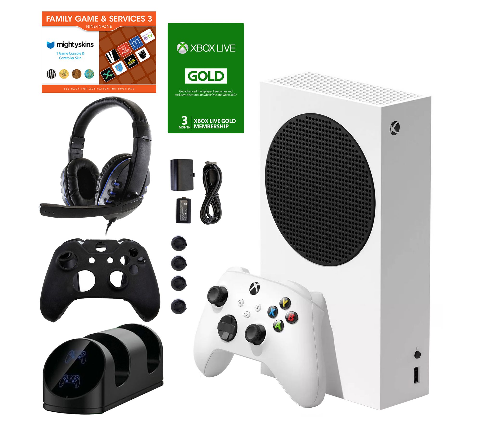 Xbox Series S 512 GB All-Digital Console w/ AccKit & Voucher