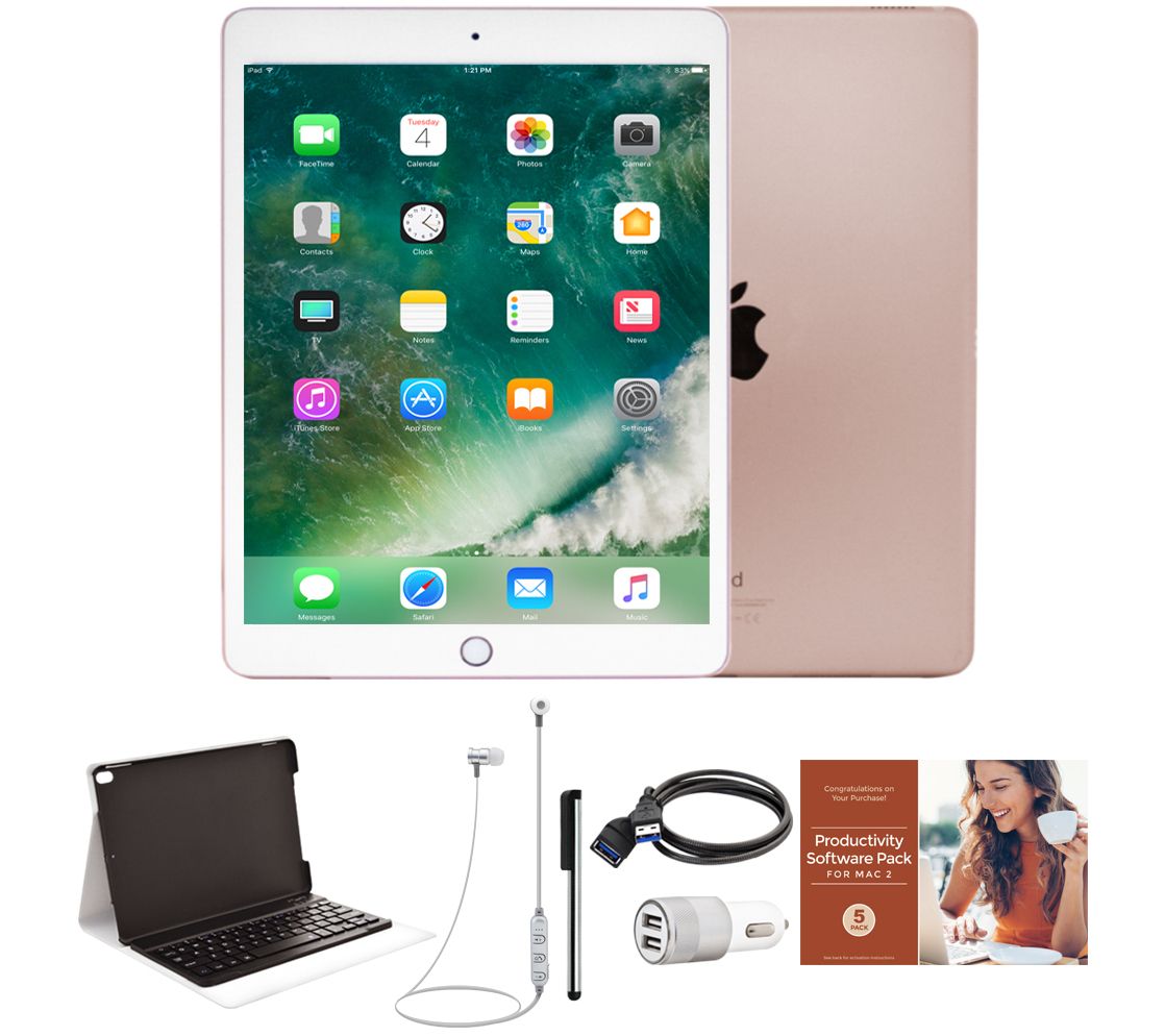 skære ned stewardesse Sved Apple iPad Pro 10.5" 64GB Wi-Fi Tablet with Keyboard and Accessories -  QVC.com