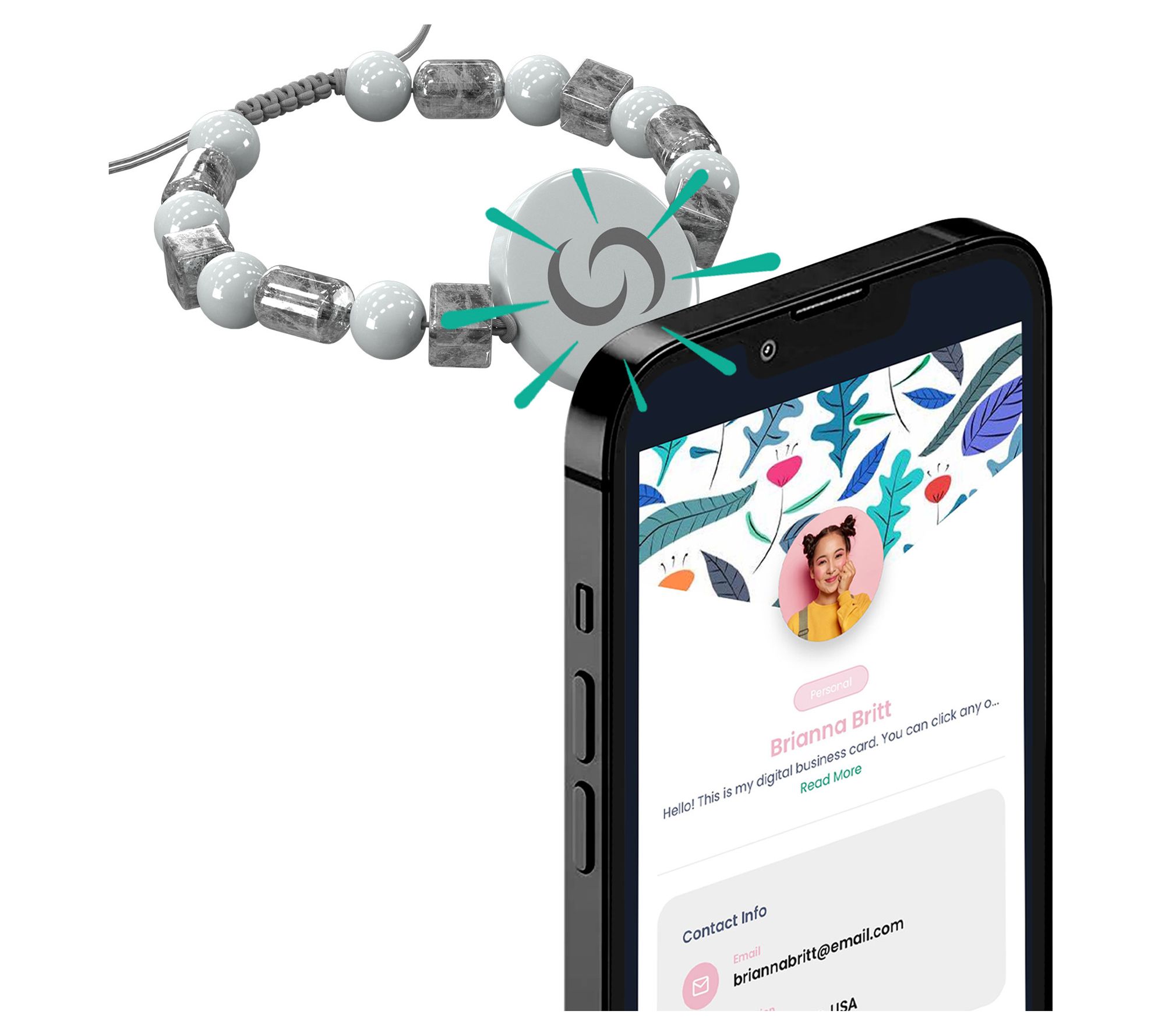 Contact Co. Smart Tap-to-Share Wearable Pendant