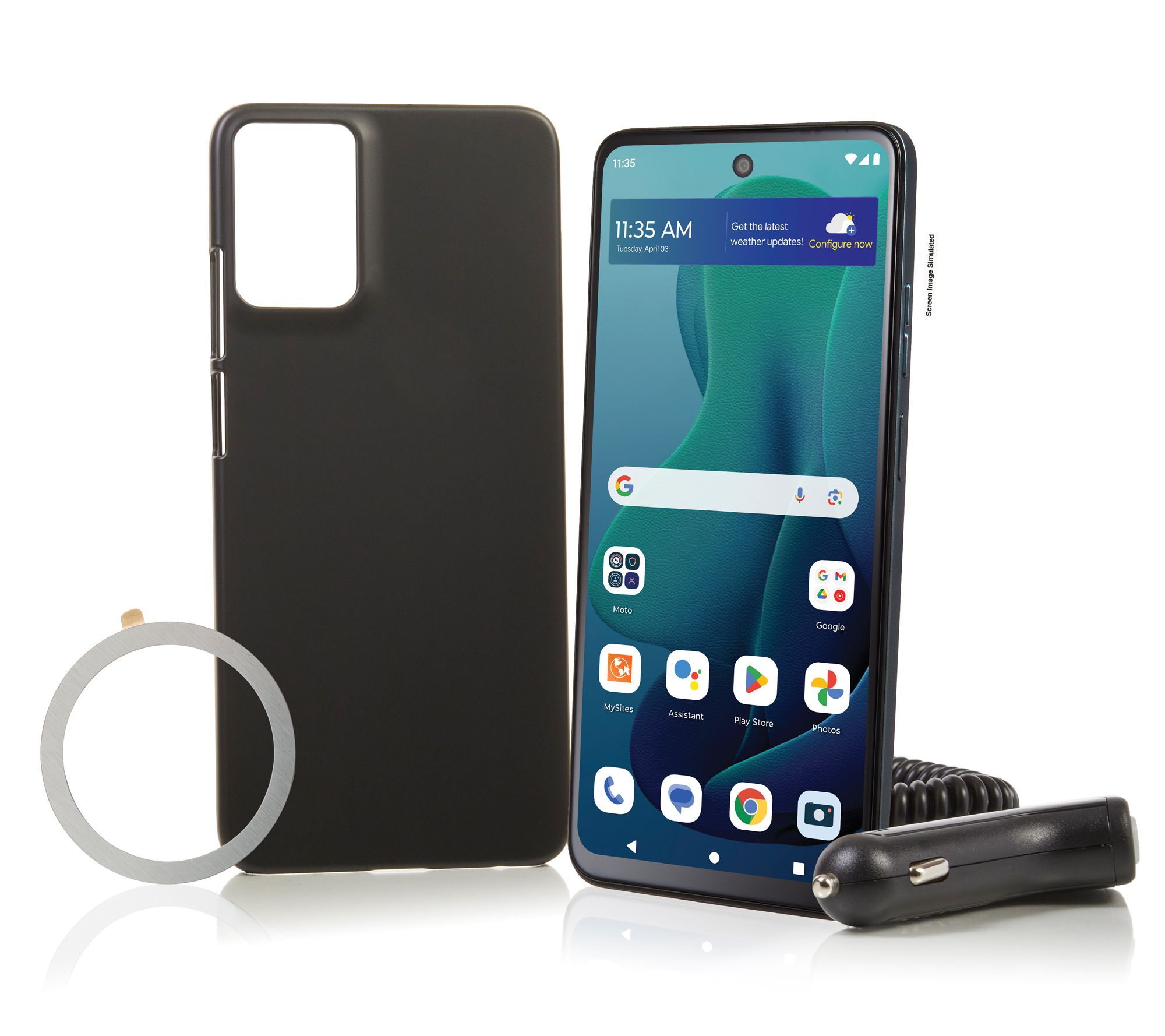 Tracfone Moto G 5G 24' w/ 1year 1500 Talk/Text Data & Accessories