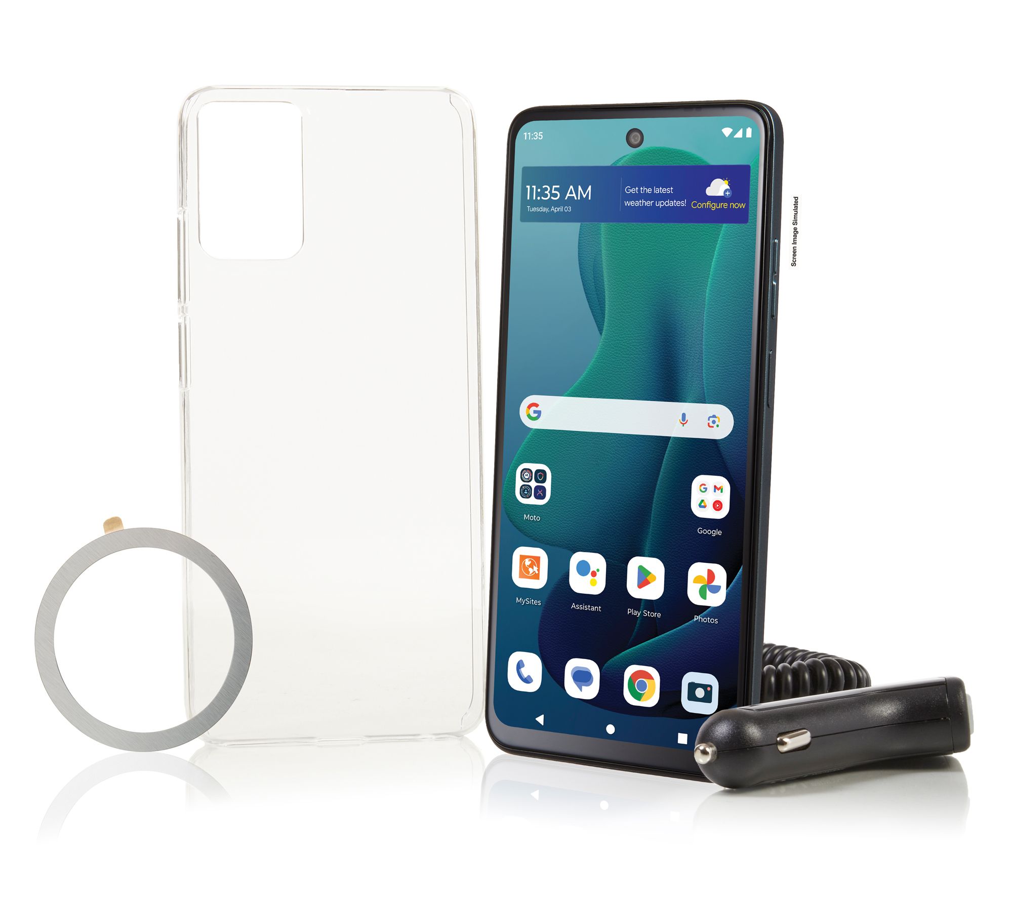 Tracfone Moto G 5G 24' w/ 1year 1500 Talk/Text Data & Accessories