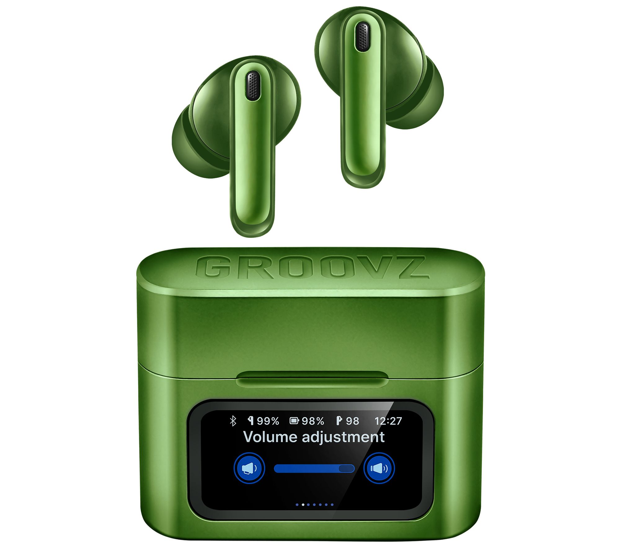 Groovz Active Noise Cancelling Earbuds Touch Screen Case