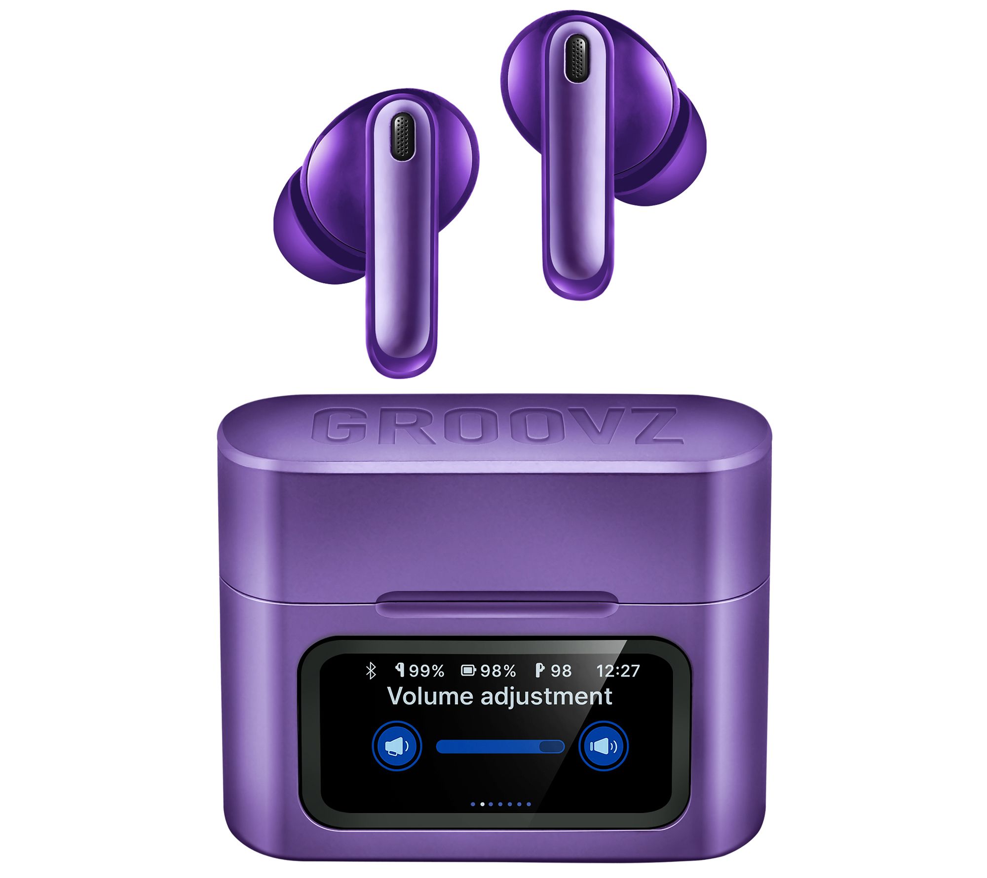 Groovz Active Noise Cancelling Earbuds Touch Screen Case