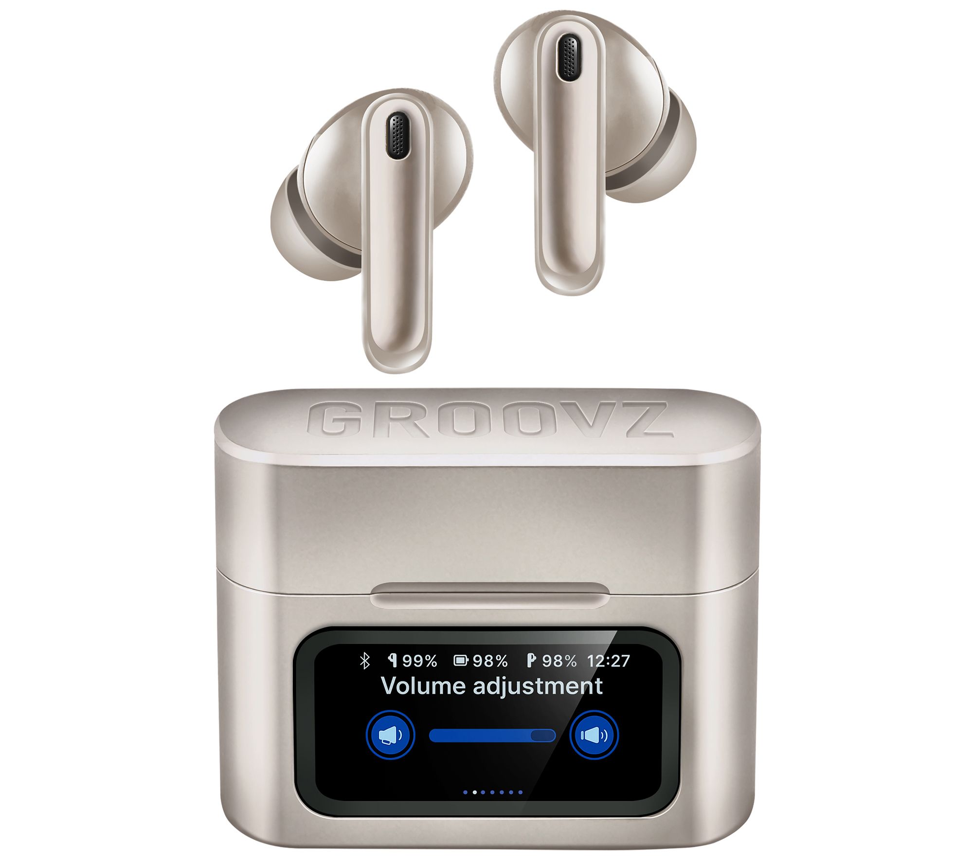Groovz Active Noise Cancelling Earbuds Touch Screen Case