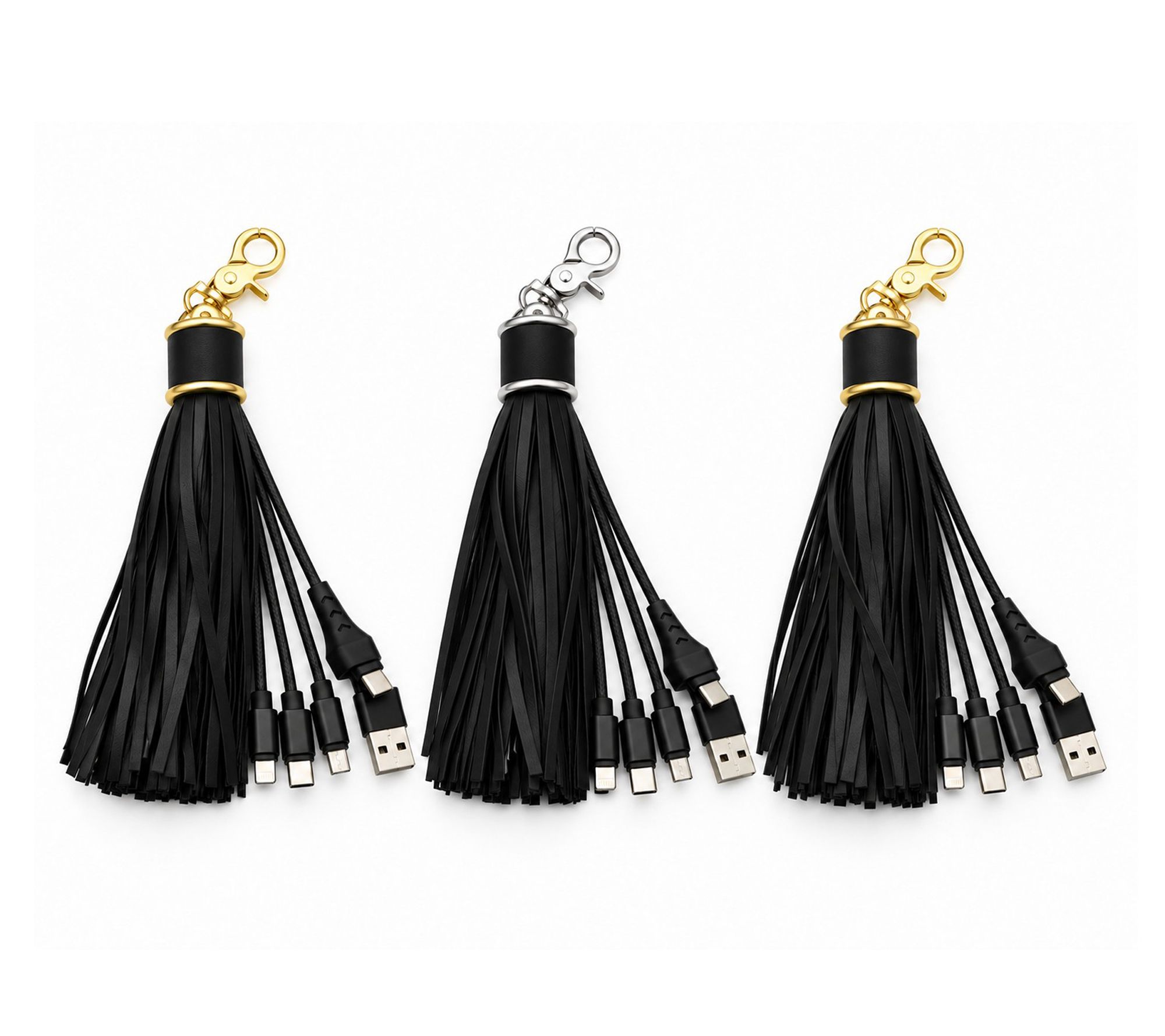  Bolsetta 3pk Universal Charging Tassels for Apple & Android