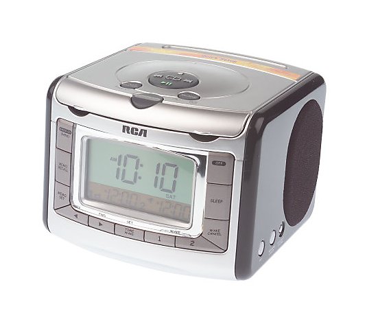 RCA Stereo Clock Radio w/ CD Player & Automatic Time-Set